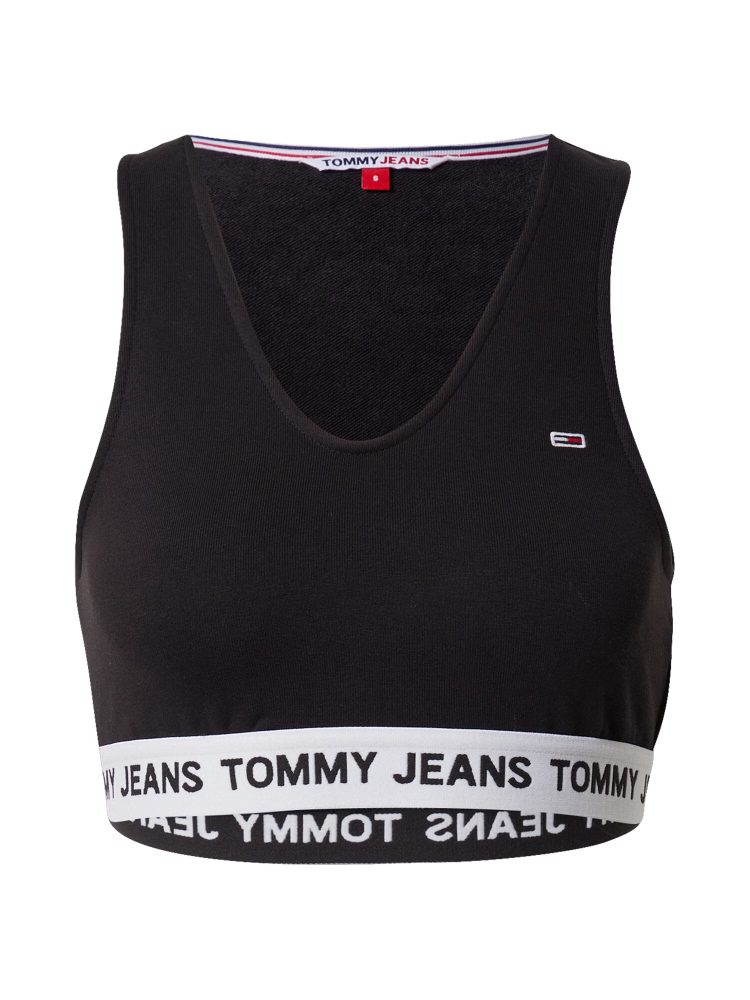 Tommy Jeans Top roșu / negru / alb - Pled.ro