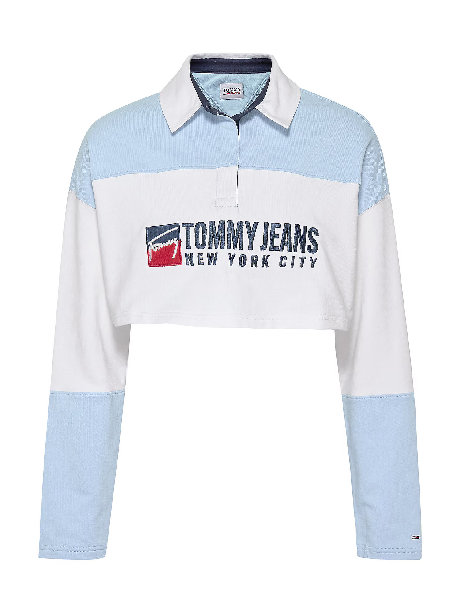 Tommy Jeans Tricou albastru / albastru deschis / roșu / alb - Pled.ro