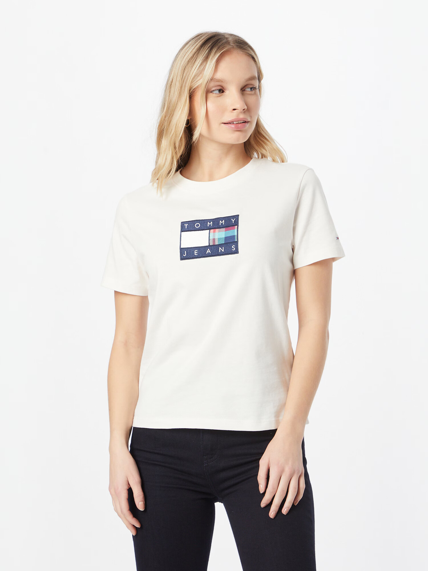 Tommy Jeans Tricou albastru / albastru marin / alb - Pled.ro