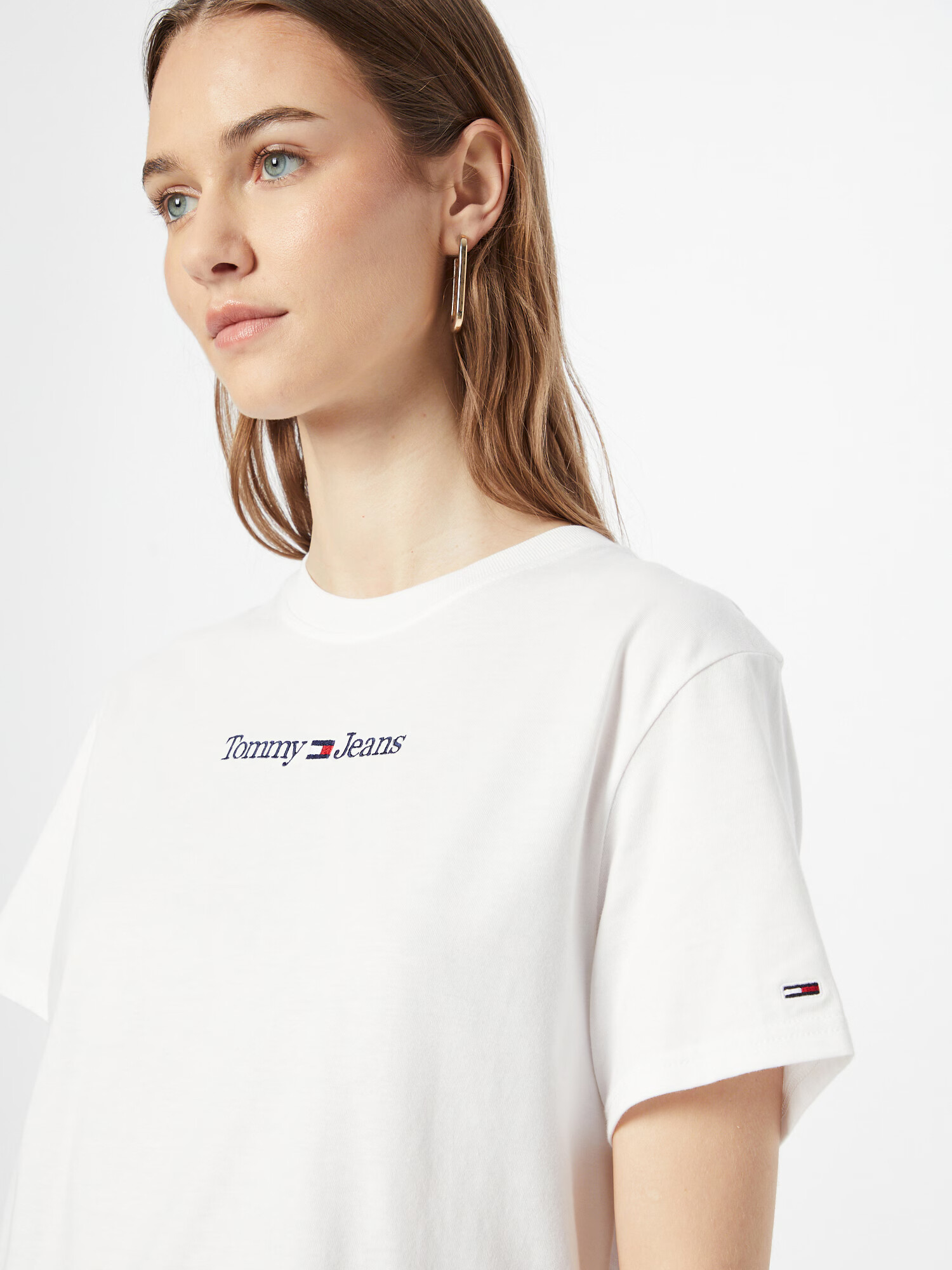 Tommy Jeans Tricou albastru închis / roșu / alb - Pled.ro