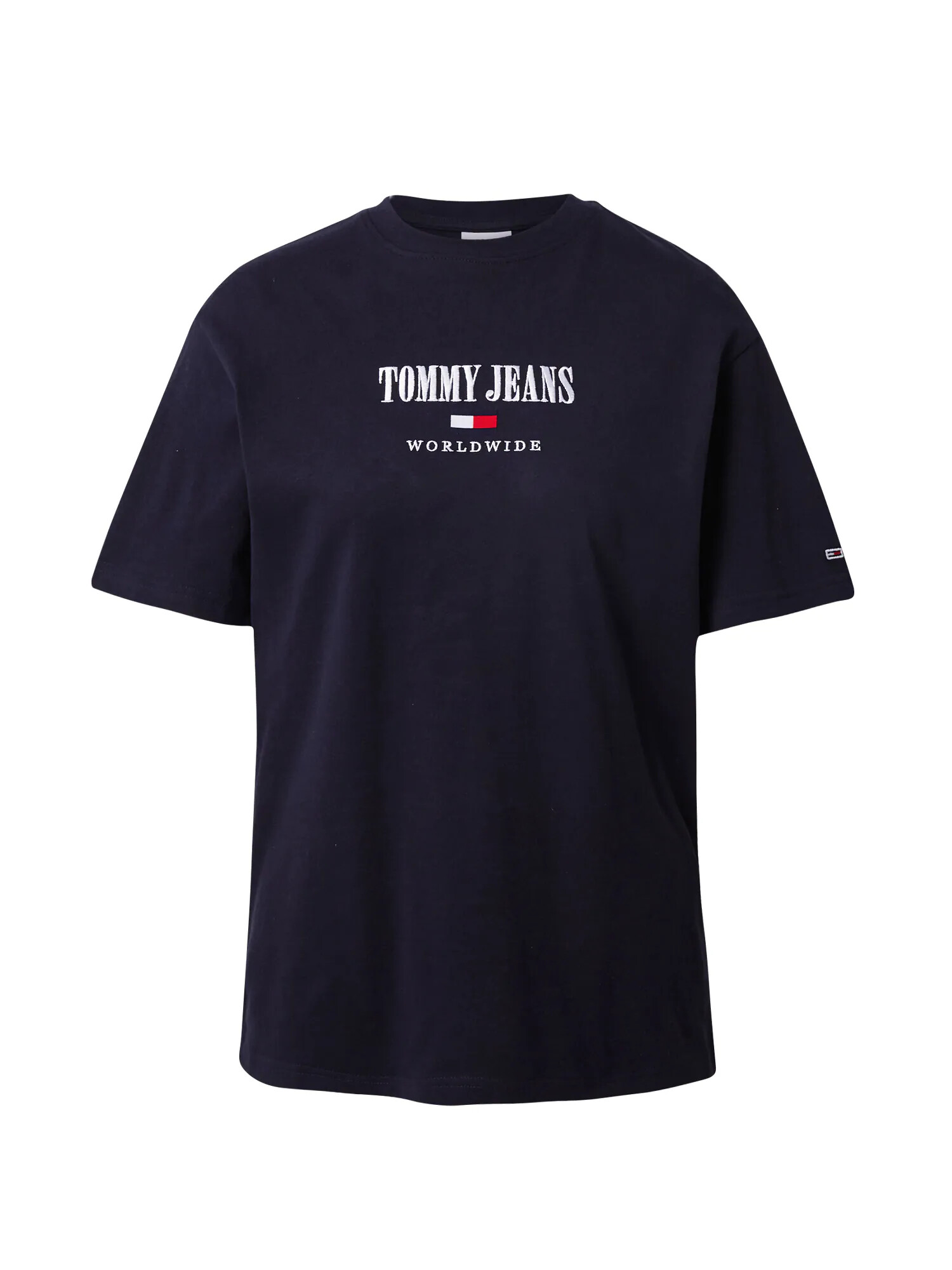 Tommy Jeans Tricou albastru închis / roși aprins / alb - Pled.ro