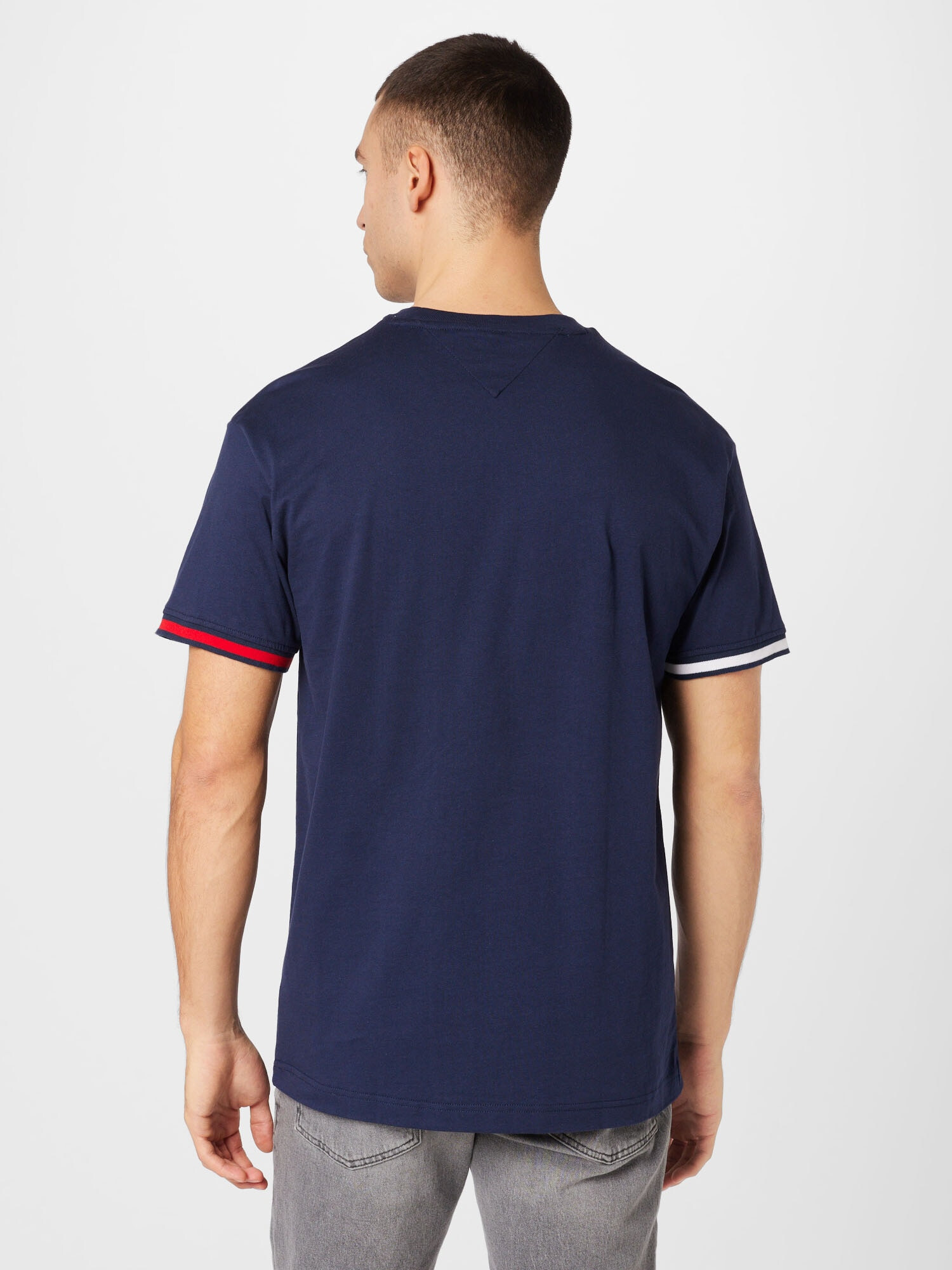 Tommy Jeans Tricou albastru închis / roșu / alb - Pled.ro