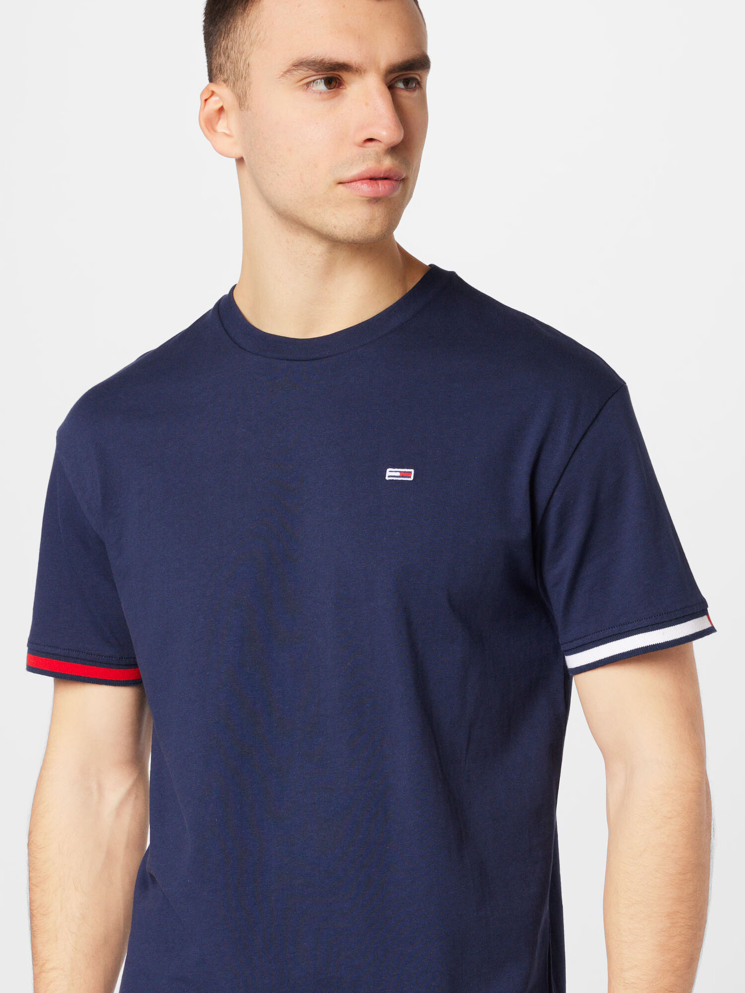 Tommy Jeans Tricou albastru închis / roșu / alb - Pled.ro