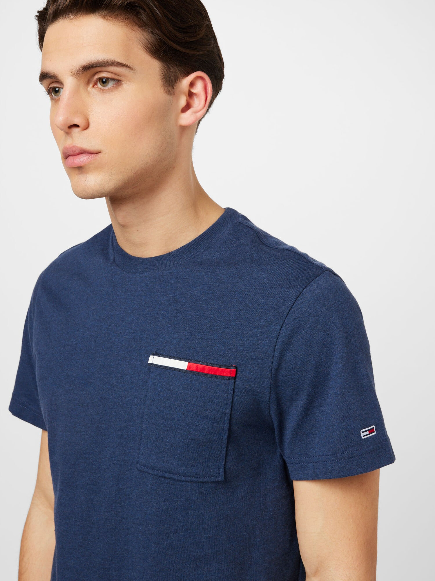 Tommy Jeans Tricou albastru închis / roșu / alb - Pled.ro