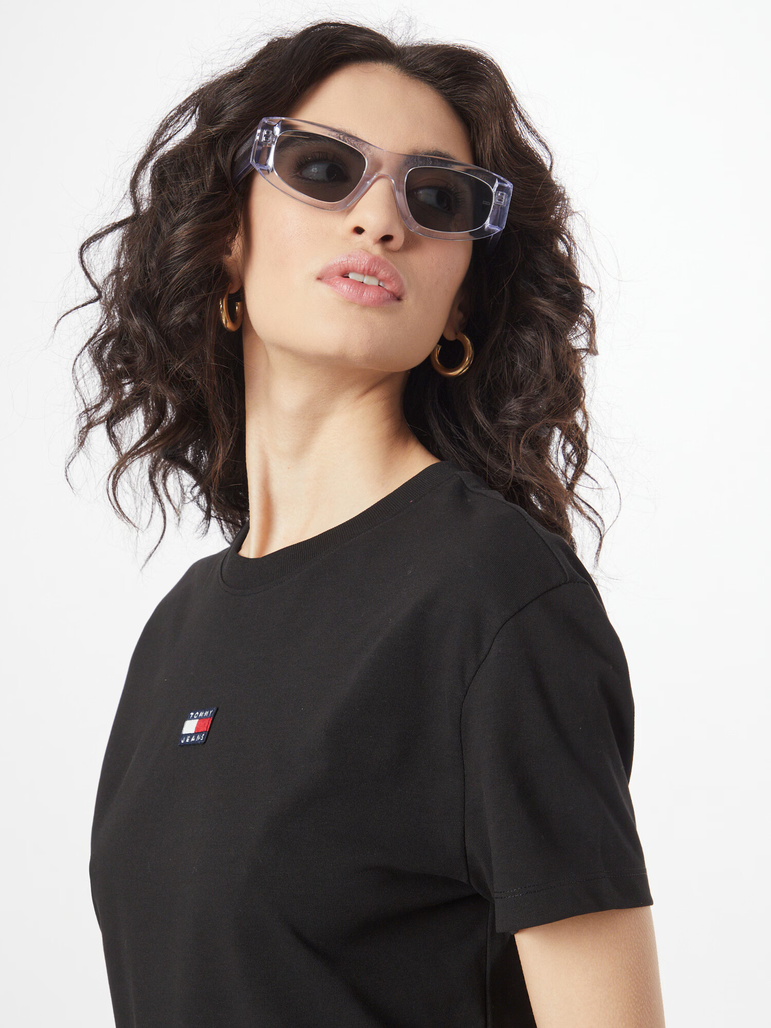 Tommy Jeans Tricou 'Classic' albastru închis / roșu intens / negru / alb - Pled.ro