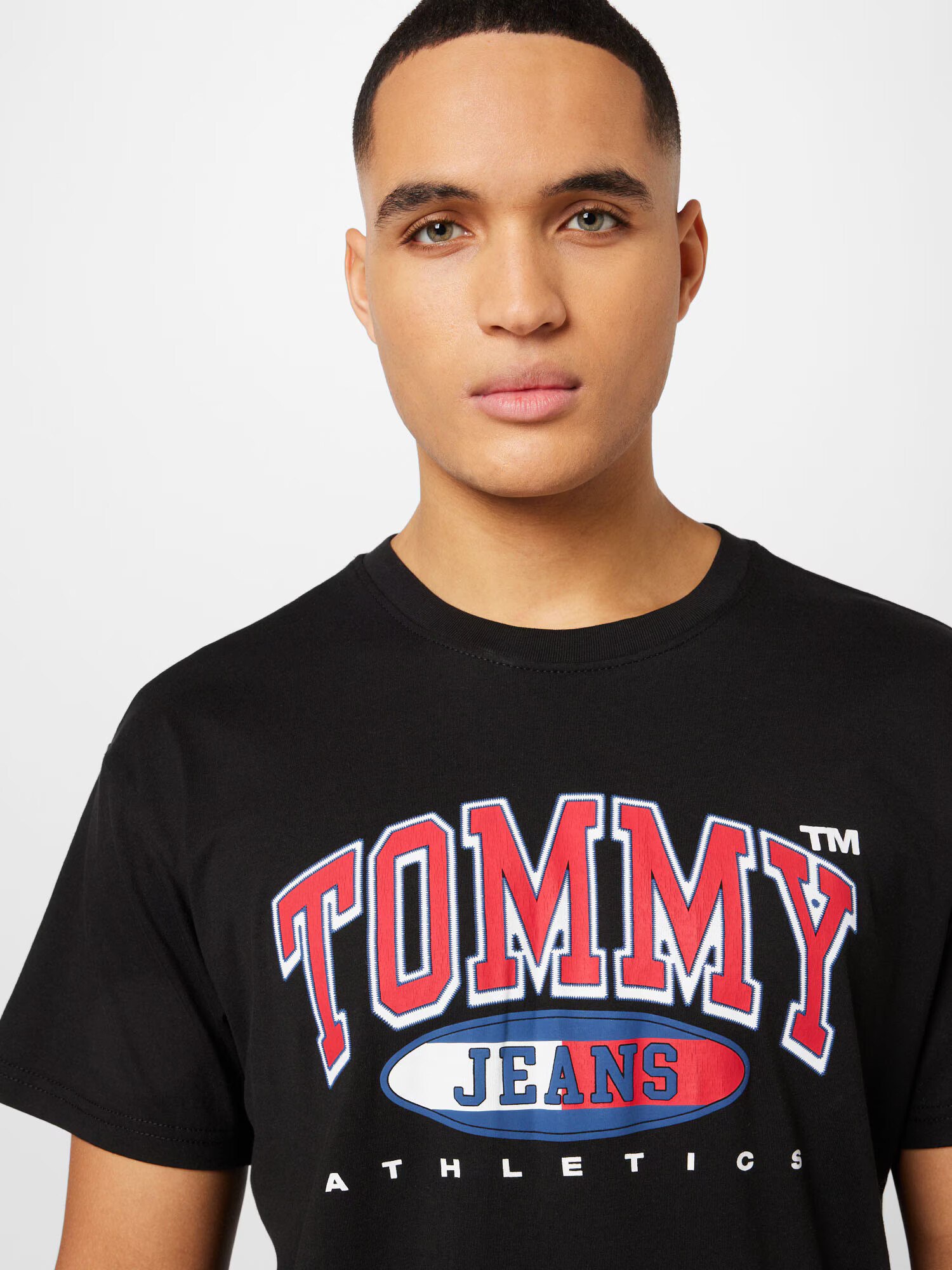 Tommy Jeans Tricou 'Essential' albastru închis / roșu intens / negru / alb - Pled.ro