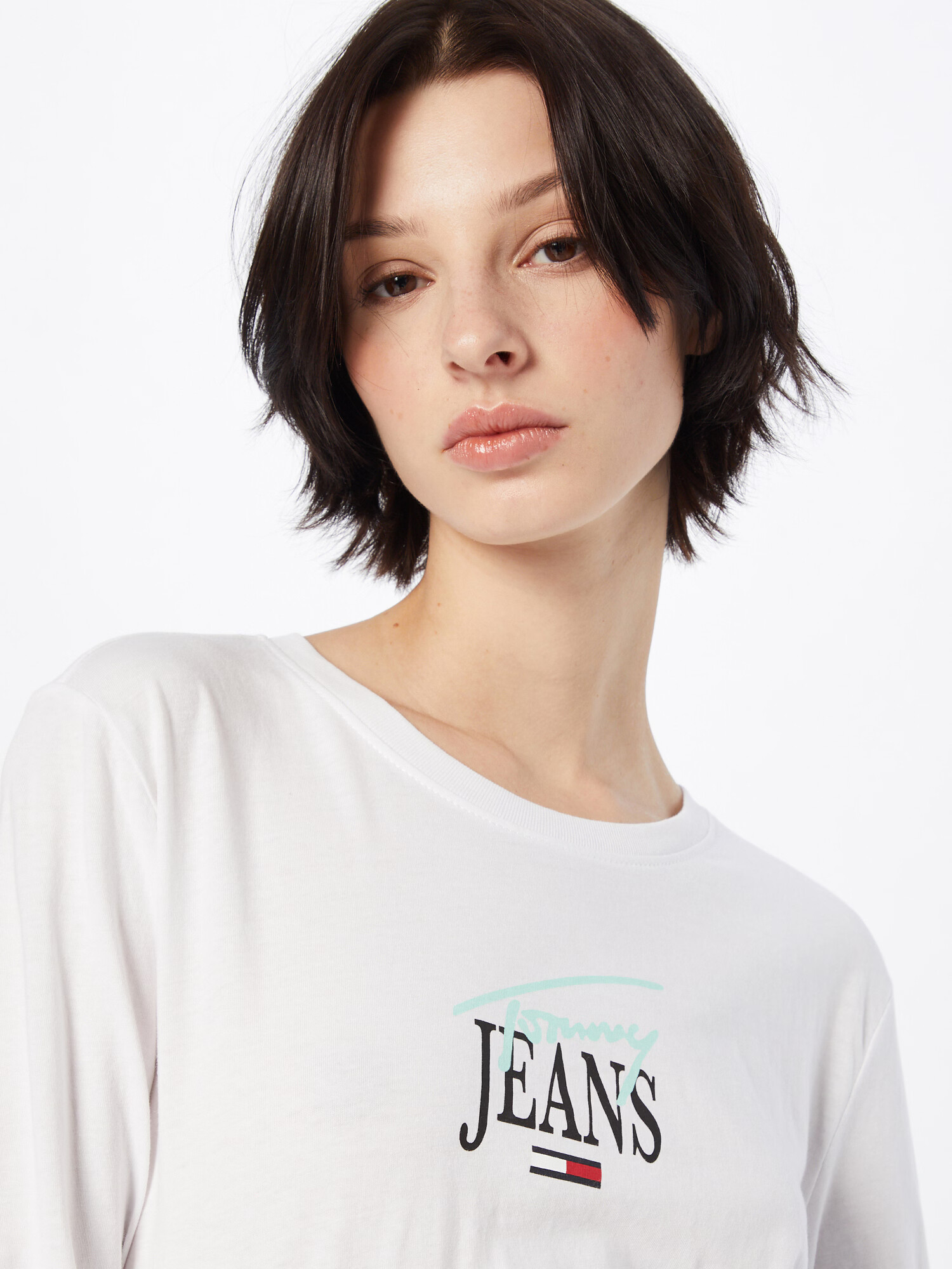 Tommy Jeans Tricou albastru închis / verde mentă / roșu / negru / alb - Pled.ro