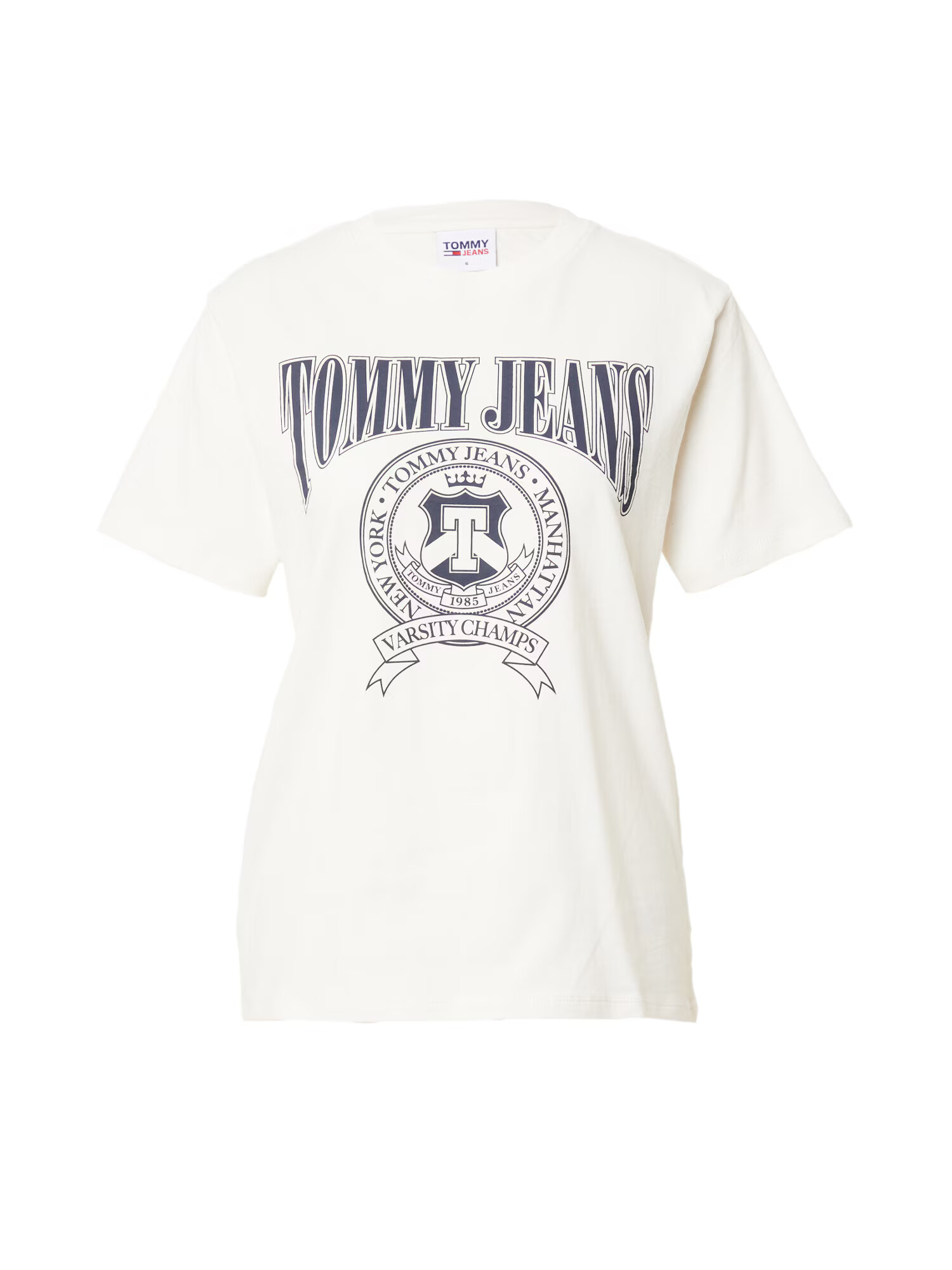 Tommy Jeans Tricou albastru marin / alb - Pled.ro