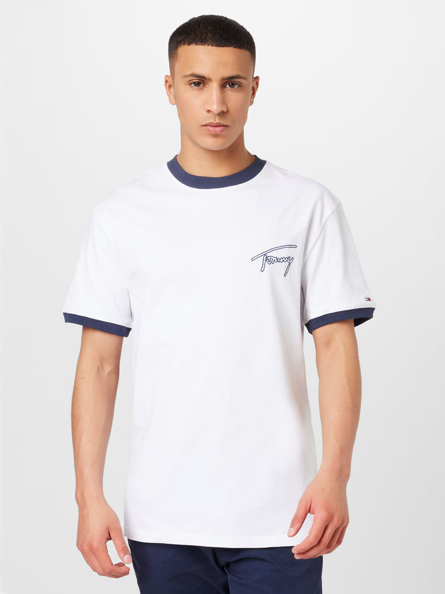 Tommy Jeans Tricou albastru marin / roșu / alb - Pled.ro