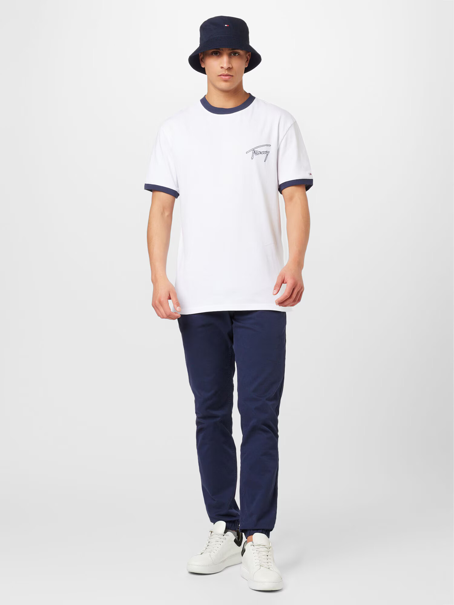 Tommy Jeans Tricou albastru marin / roșu / alb - Pled.ro