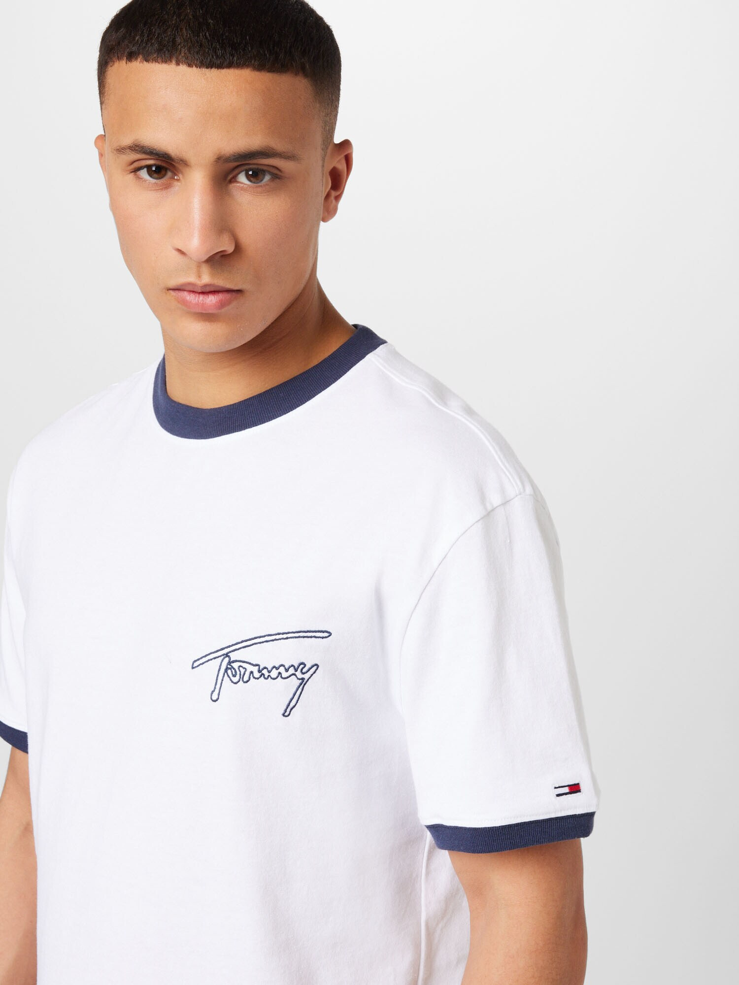 Tommy Jeans Tricou albastru marin / roșu / alb - Pled.ro