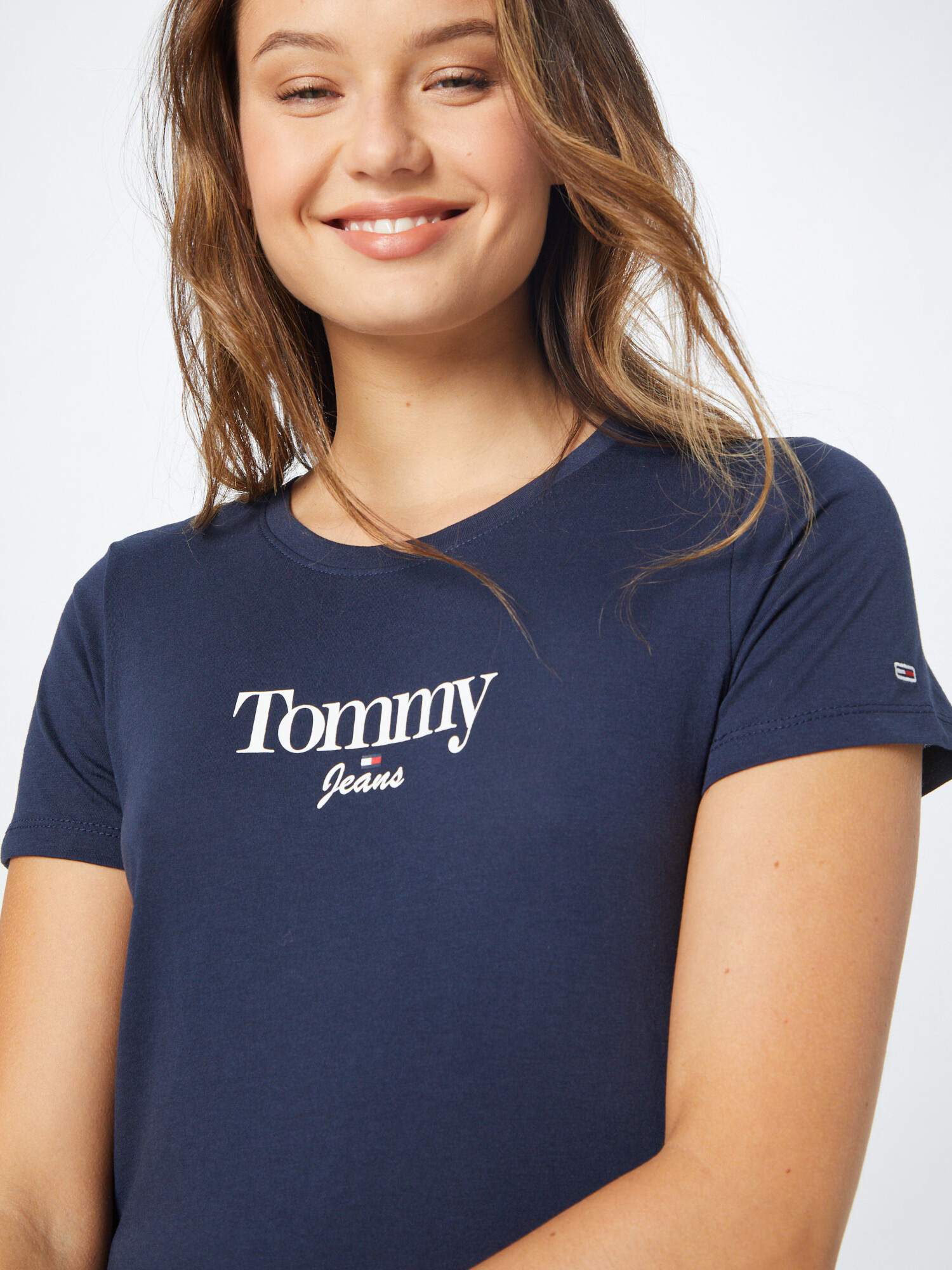 Tommy Jeans Tricou albastru marin / roșu / alb - Pled.ro