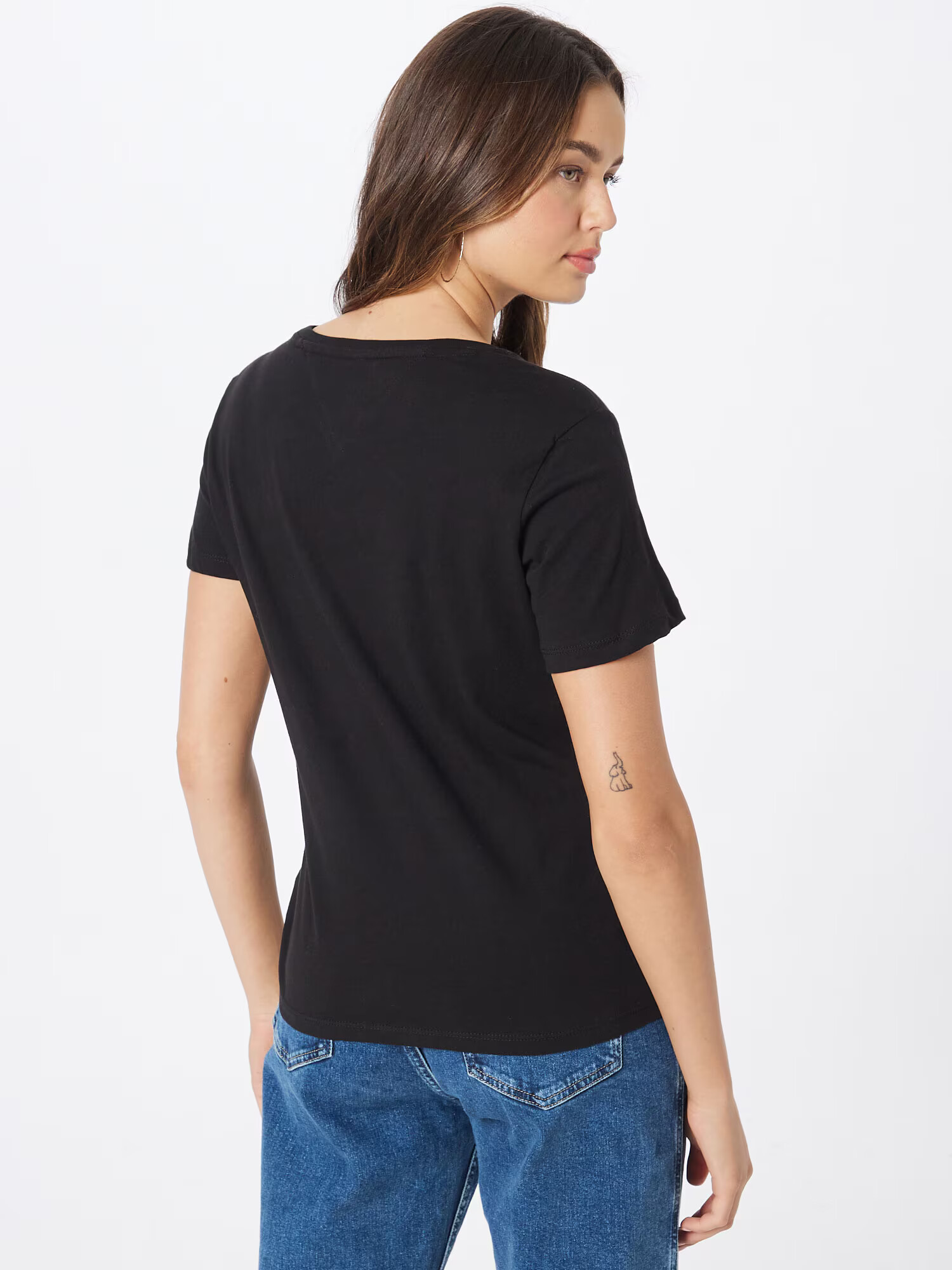 Tommy Jeans Tricou albastru noapte / roși aprins / negru / alb - Pled.ro