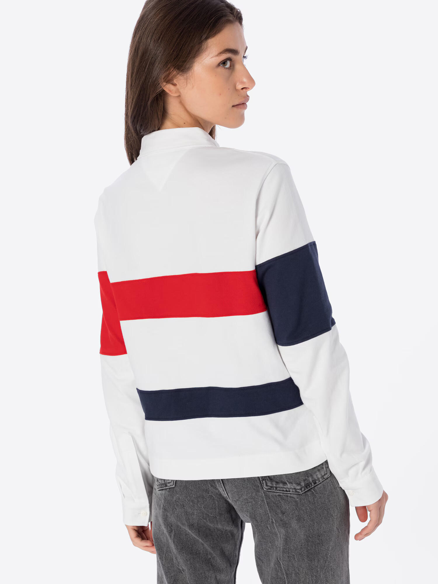 Tommy Jeans Tricou albastru noapte / roșu / alb - Pled.ro