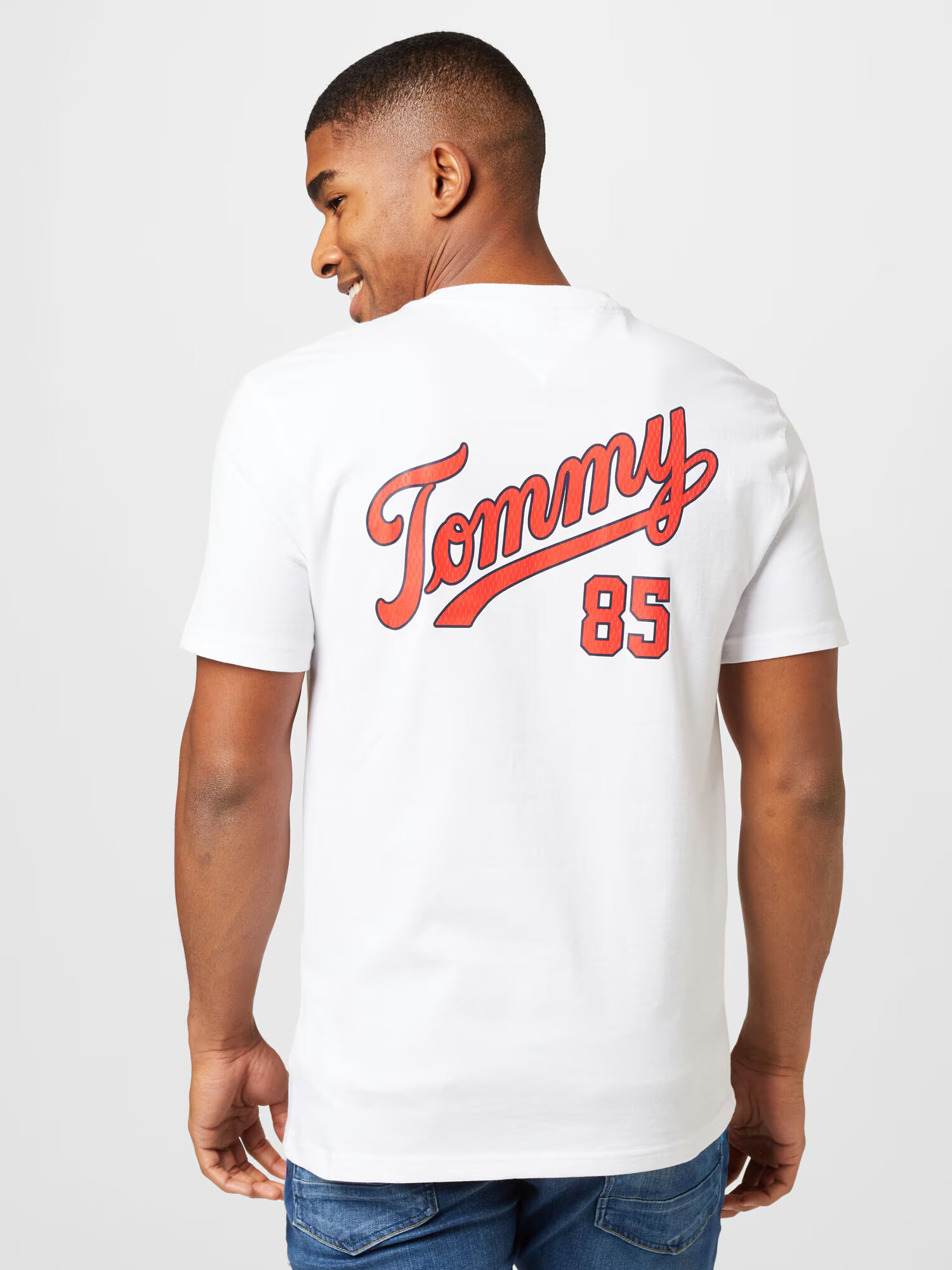 Tommy Jeans Tricou albastru noapte / roșu / alb - Pled.ro