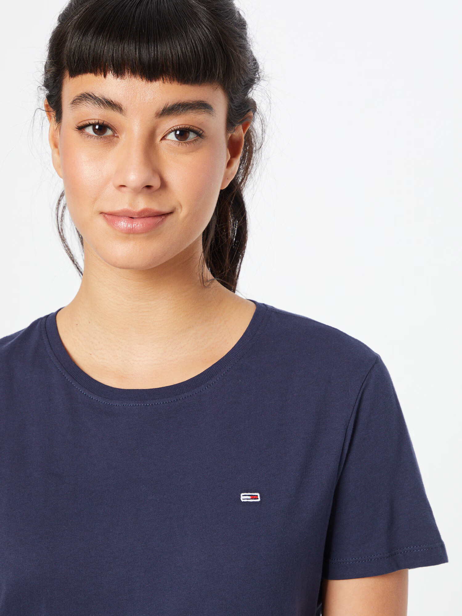 Tommy Jeans Tricou albastru noapte / roz - Pled.ro