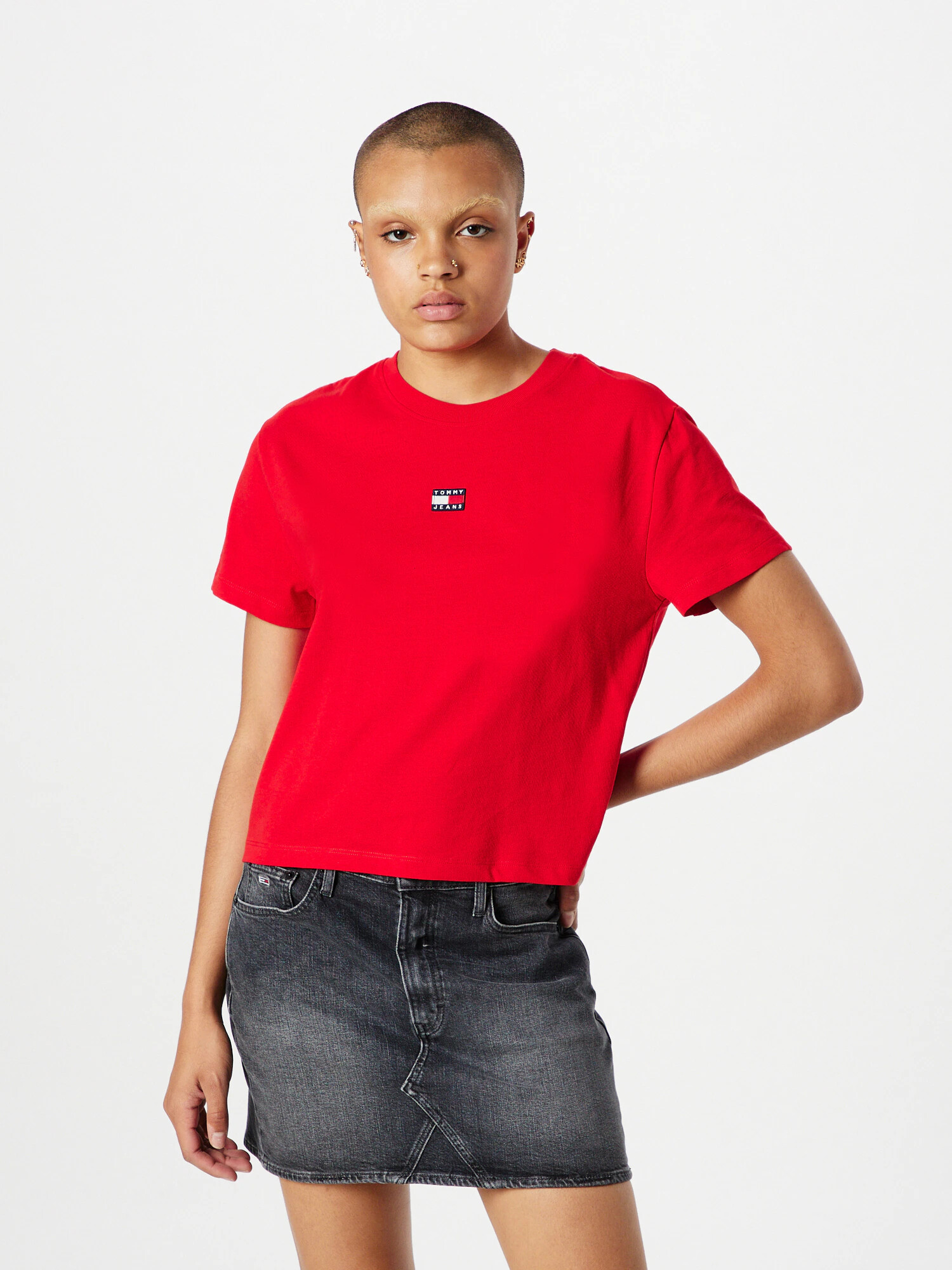 Tommy Jeans Tricou 'Classic' albastru / roșu / alb - Pled.ro