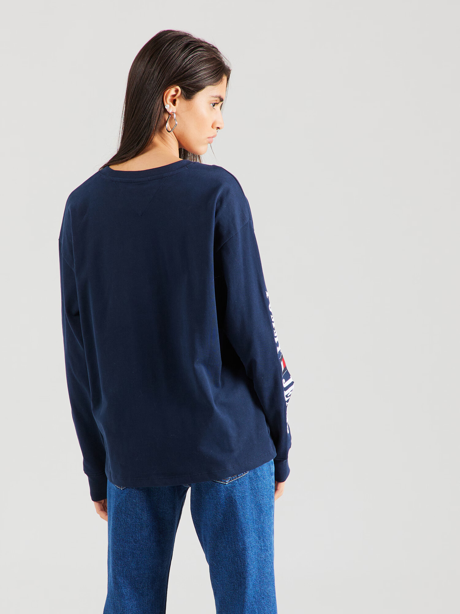 Tommy Jeans Tricou 'Archive' bleumarin / alb - Pled.ro