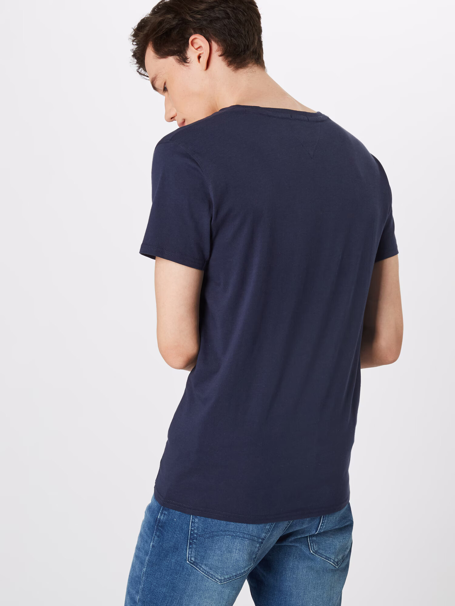 Tommy Jeans Tricou bleumarin / roșu / alb - Pled.ro