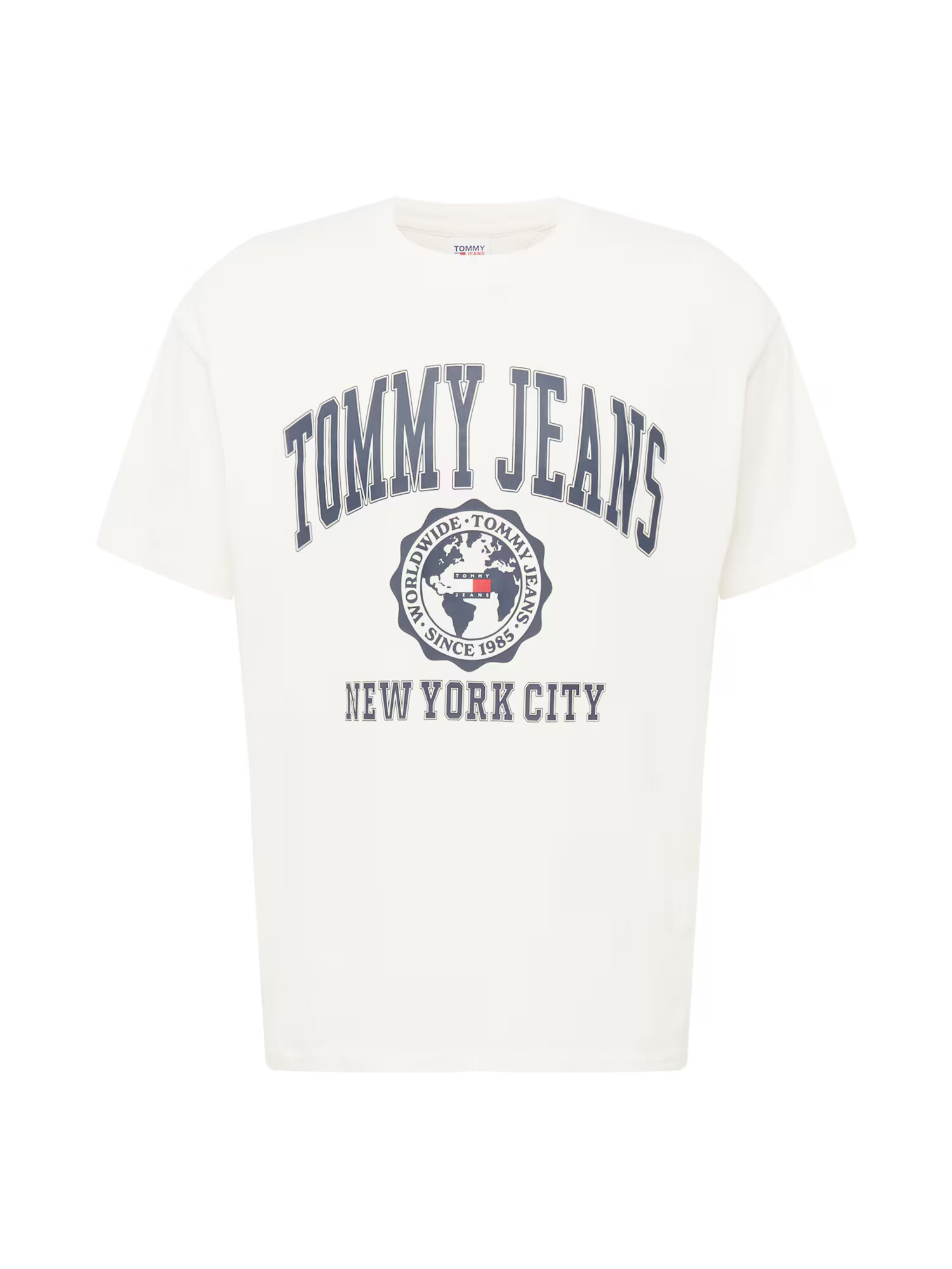 Tommy Jeans Tricou bleumarin / alb - Pled.ro