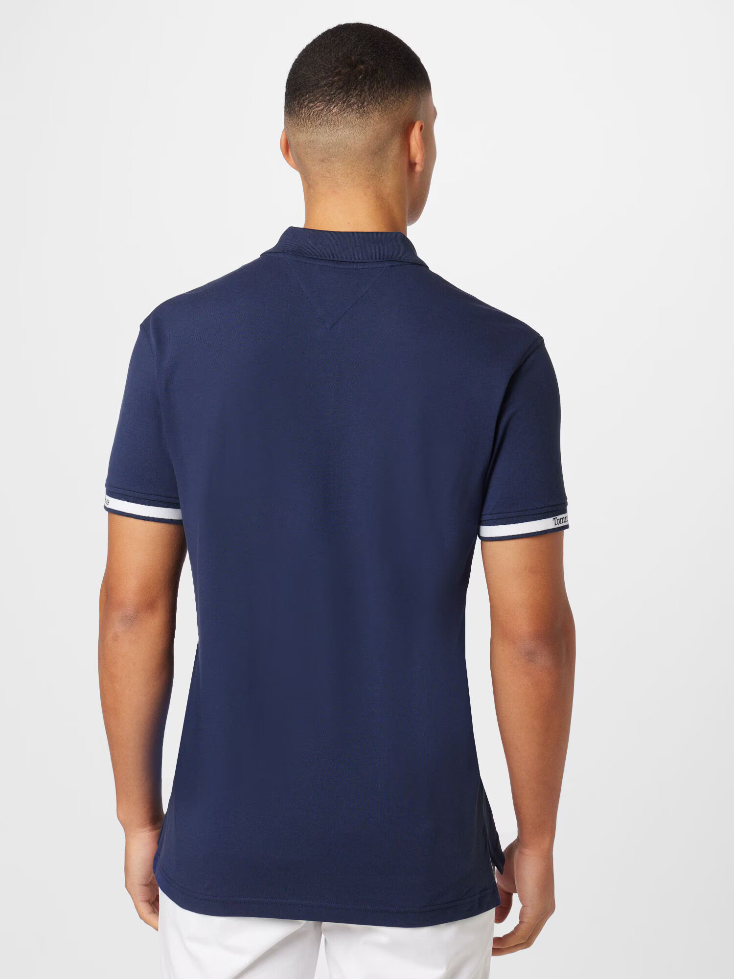 Tommy Jeans Tricou bleumarin / alb - Pled.ro