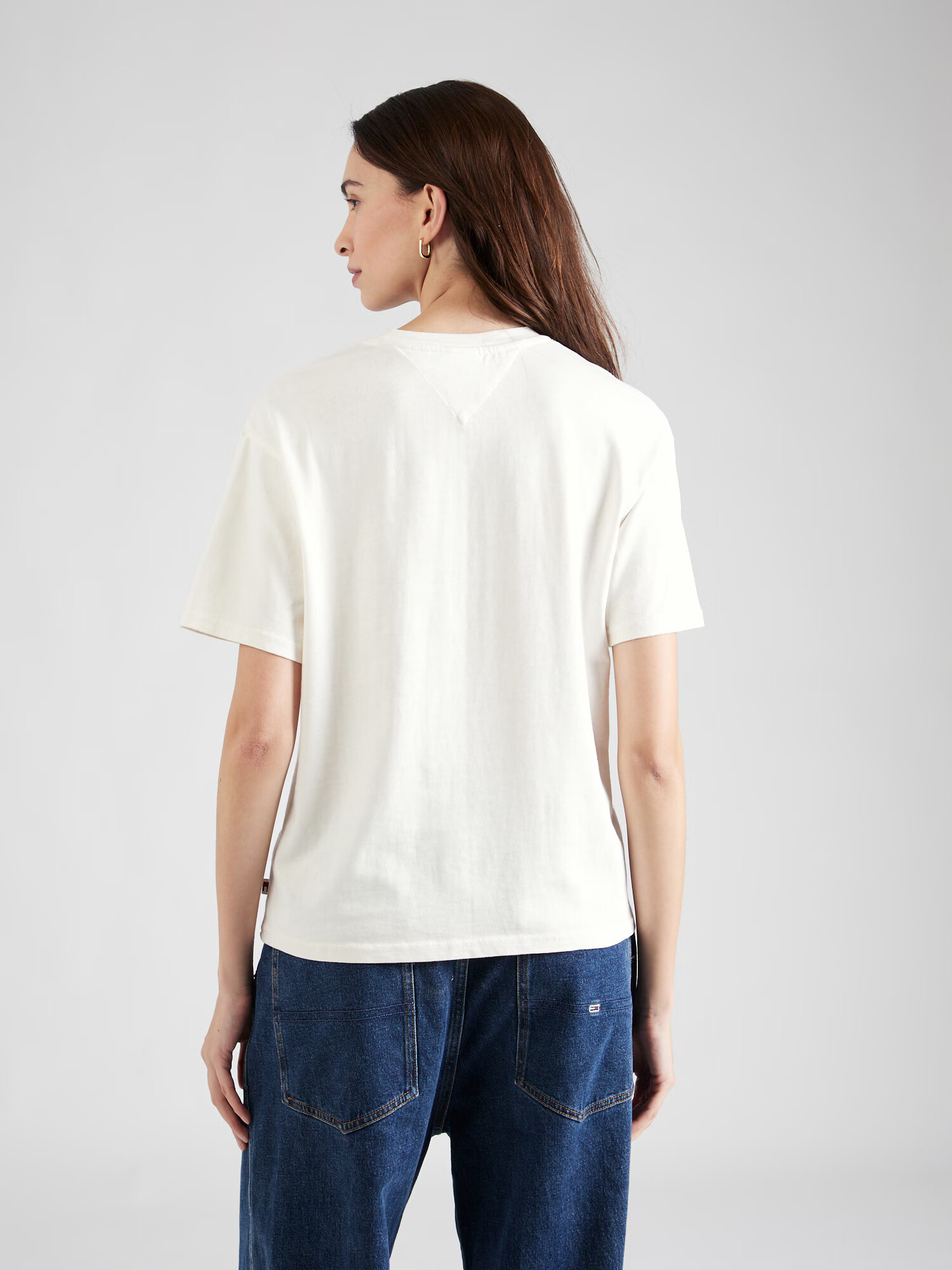 Tommy Jeans Tricou bleumarin / albastru fumuriu / alb - Pled.ro