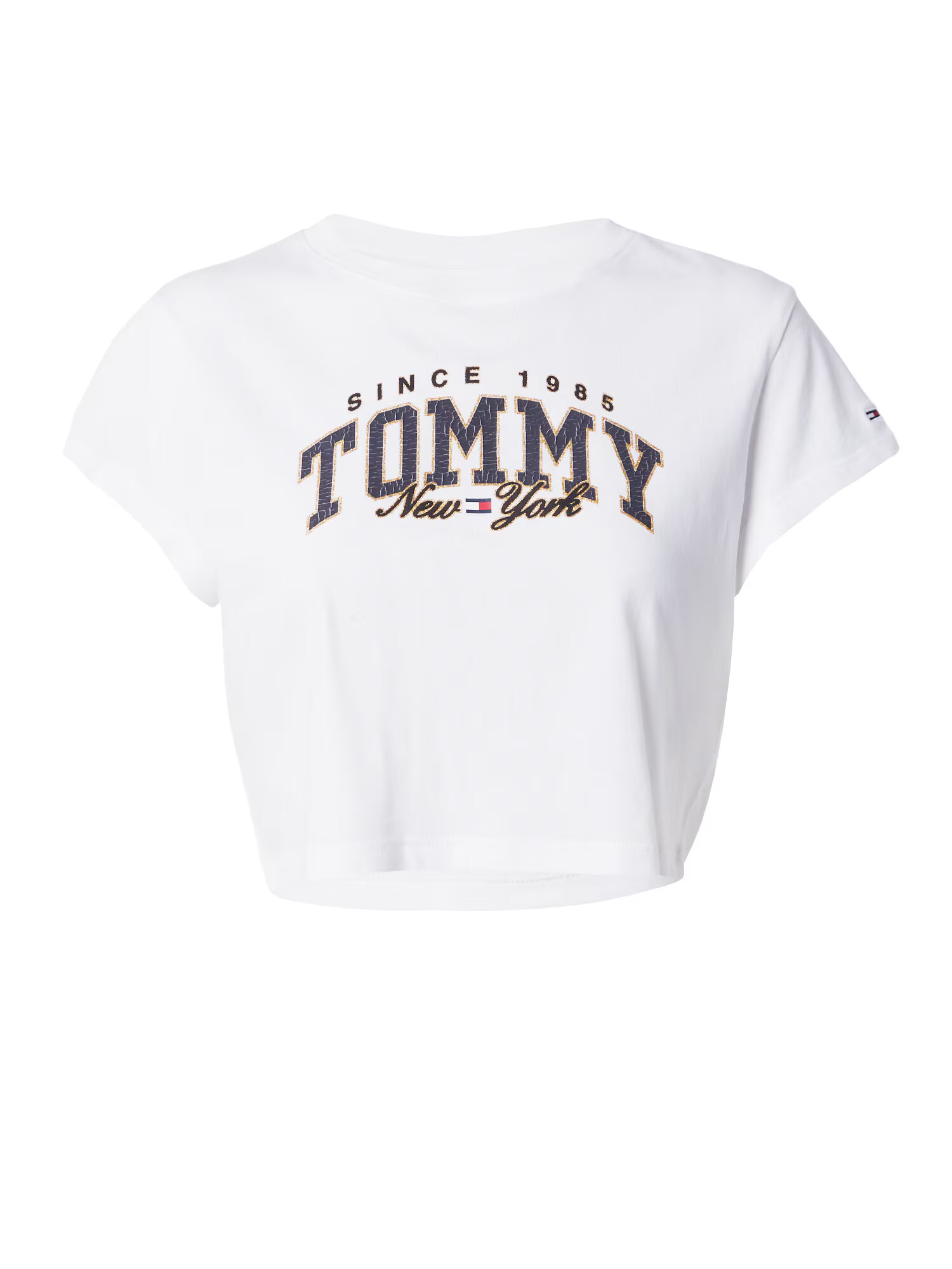 Tommy Jeans Tricou bleumarin / galben / roșu / alb - Pled.ro