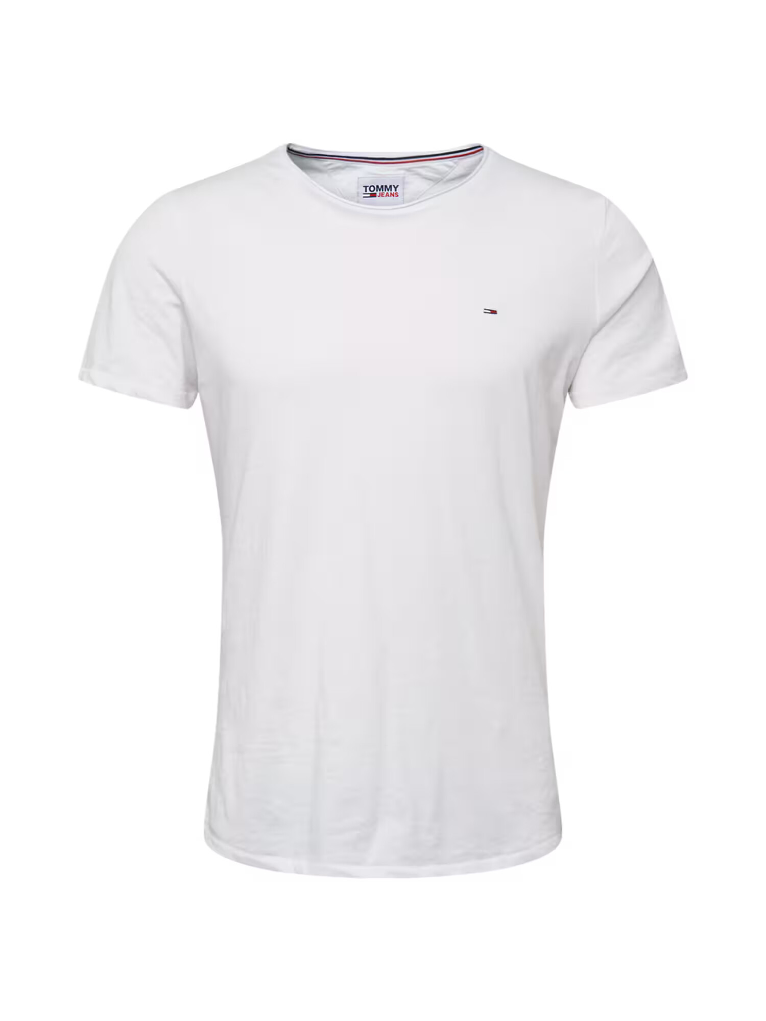 Tommy Jeans Tricou 'Jaspe' bleumarin / roși aprins / alb - Pled.ro