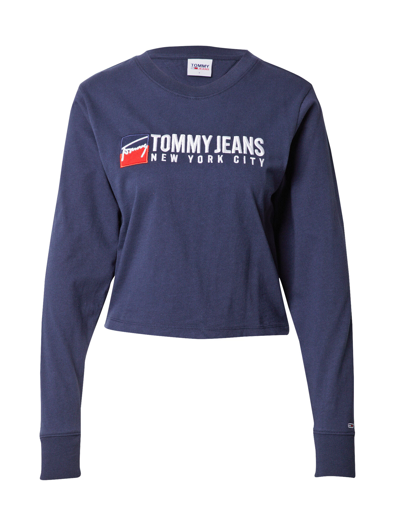 Tommy Jeans Tricou bleumarin / roși aprins / alb - Pled.ro