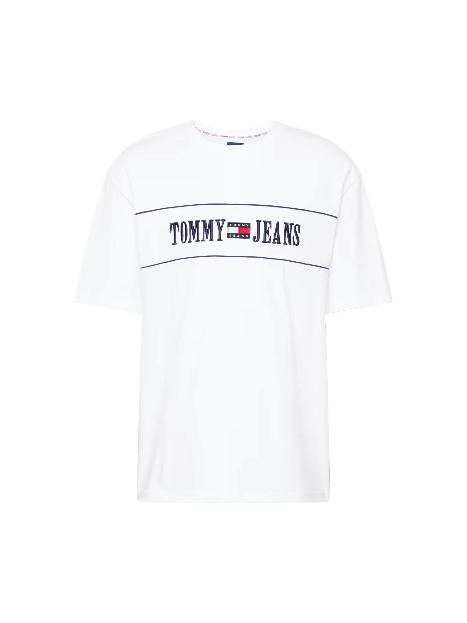 Tommy Jeans Tricou bleumarin / roșu / alb - Pled.ro