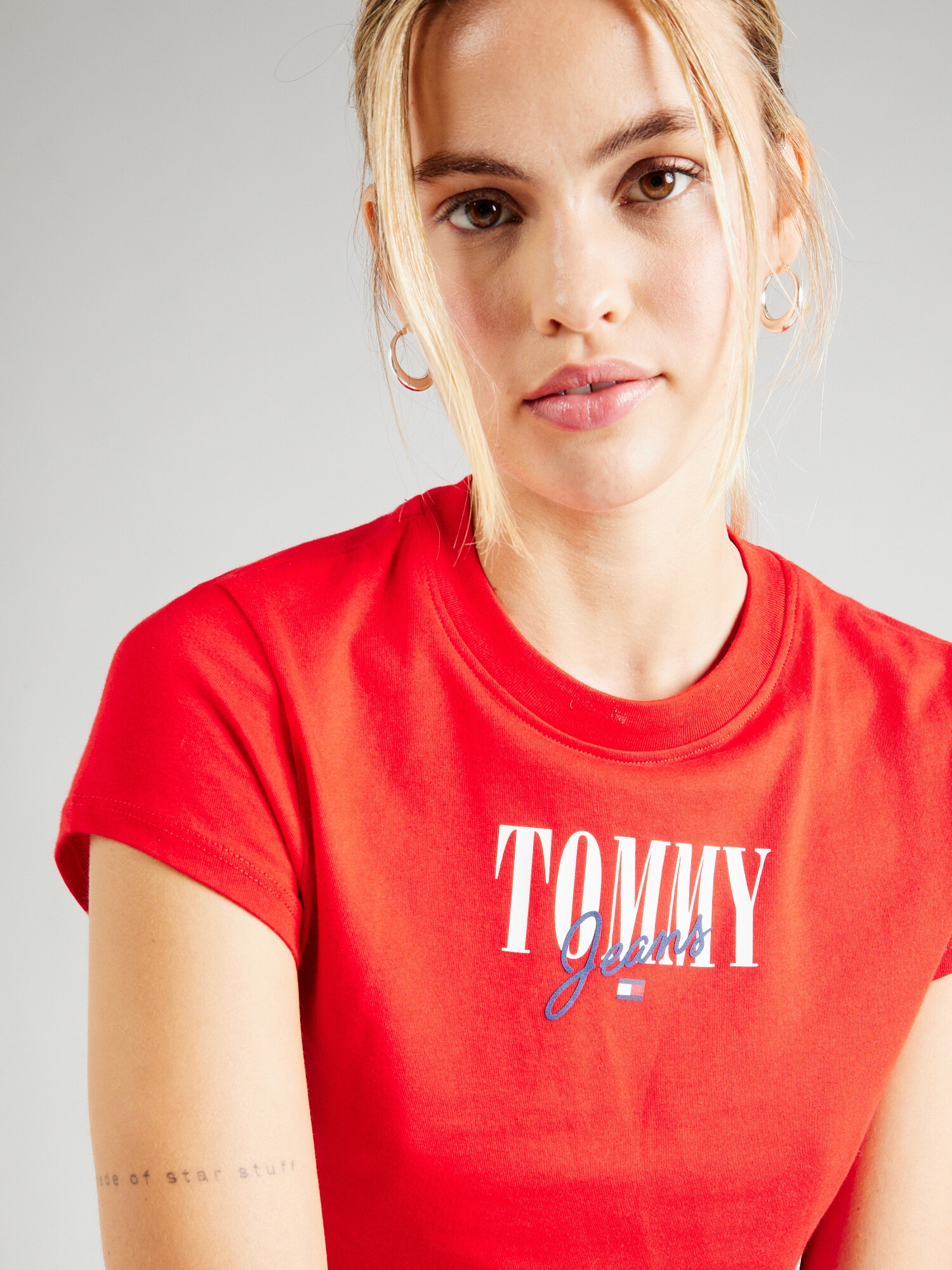 Tommy Jeans Tricou bleumarin / roșu / alb - Pled.ro