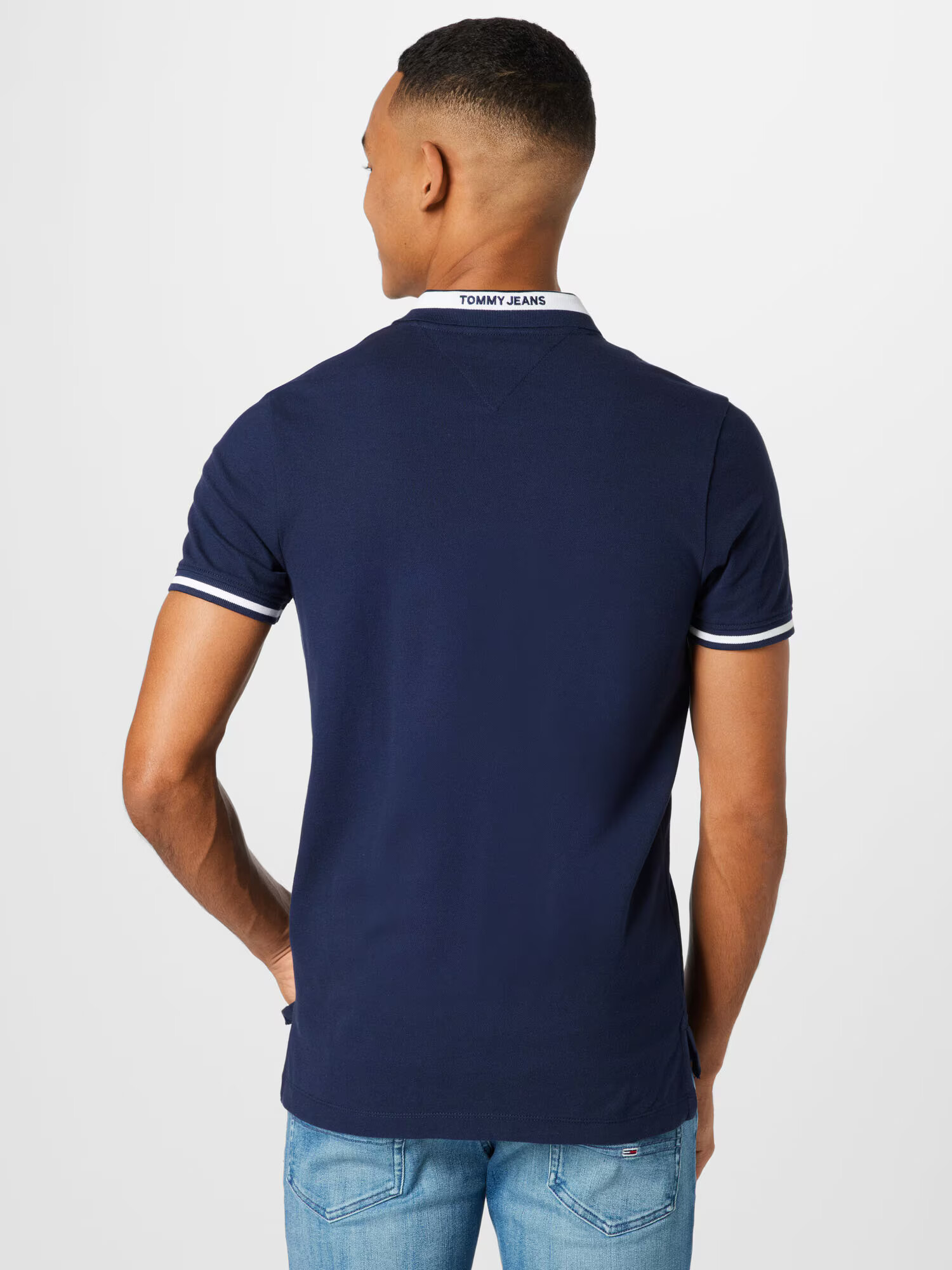 Tommy Jeans Tricou bleumarin / roșu / alb - Pled.ro