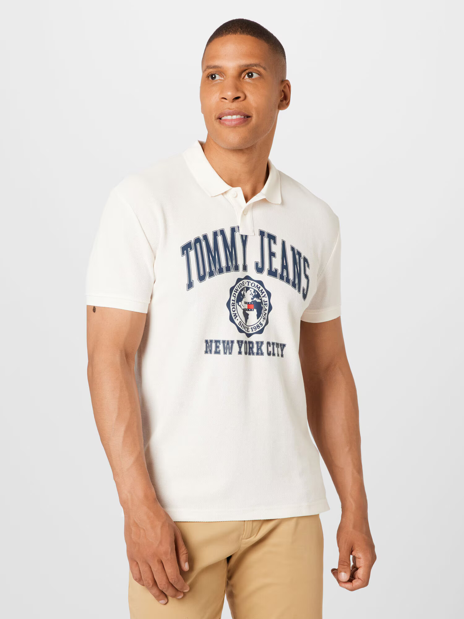 Tommy Jeans Tricou bleumarin / roșu / alb - Pled.ro