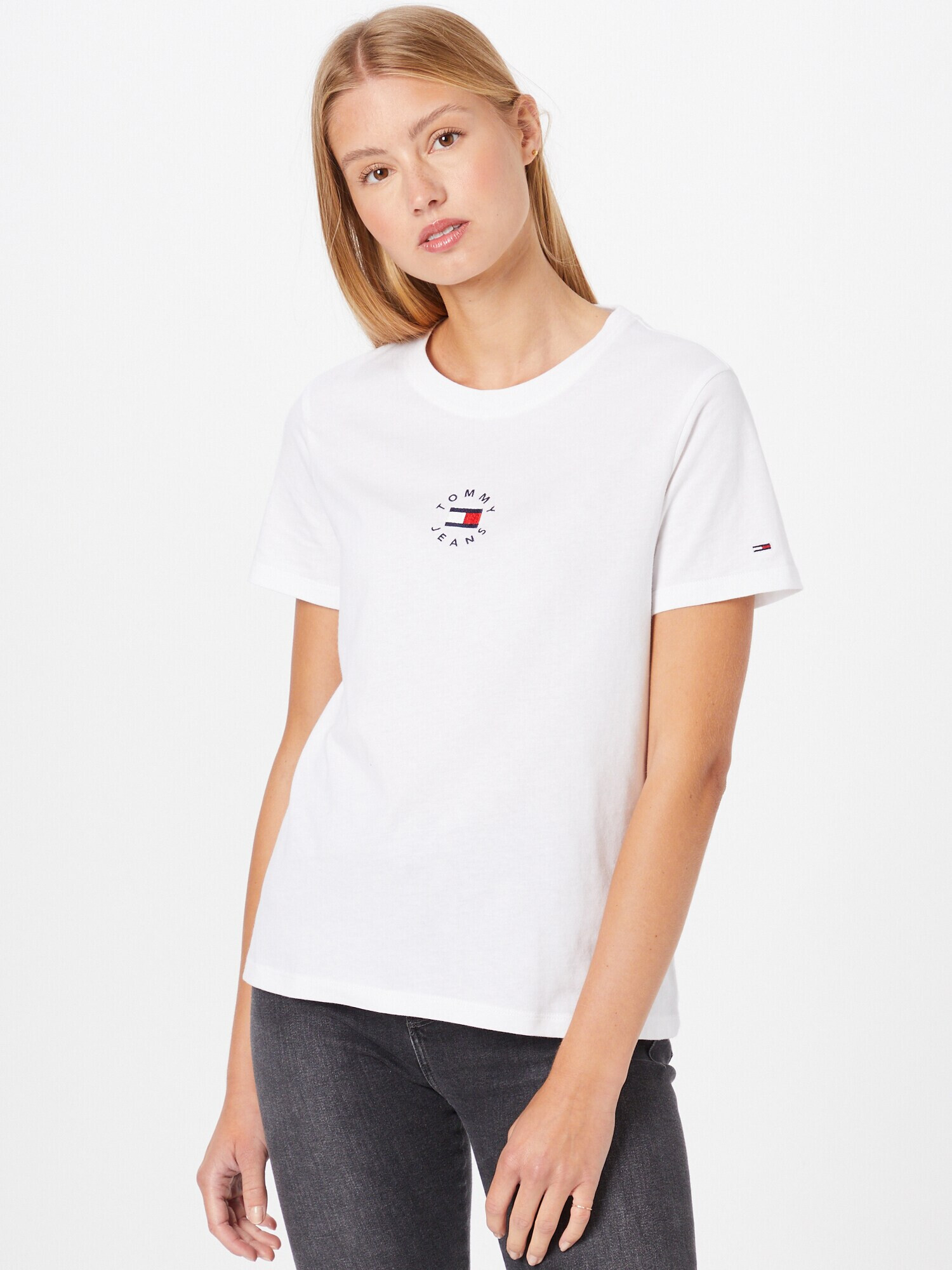 Tommy Jeans Tricou bleumarin / roșu / alb - Pled.ro