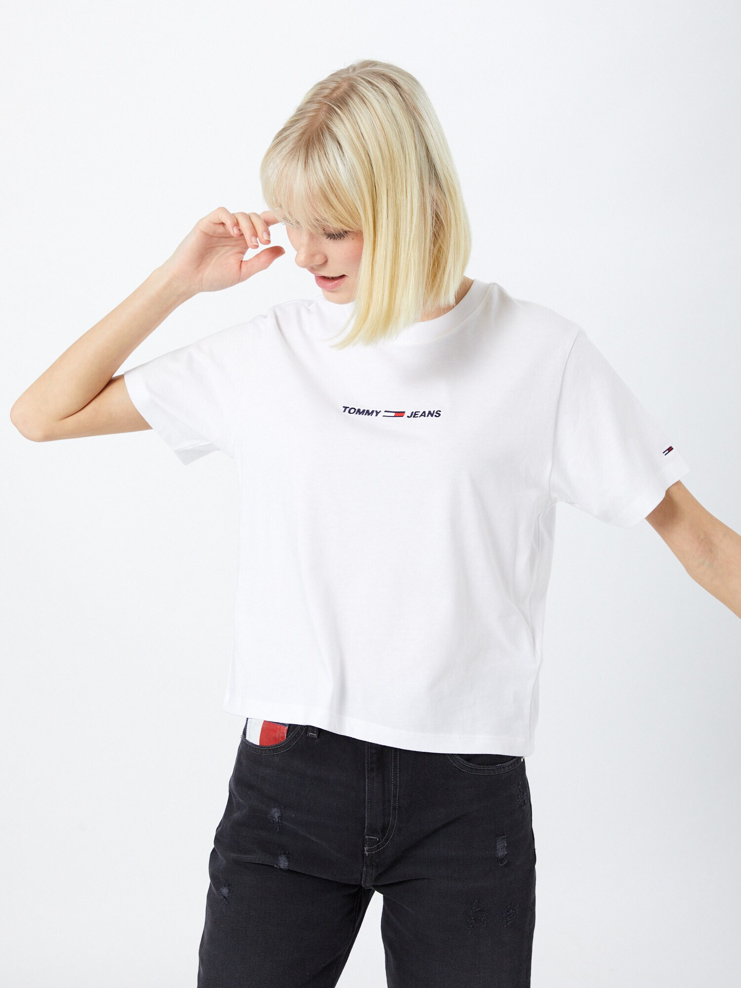 TOMMY HILFIGER Tricou bleumarin / roșu / alb - Pled.ro