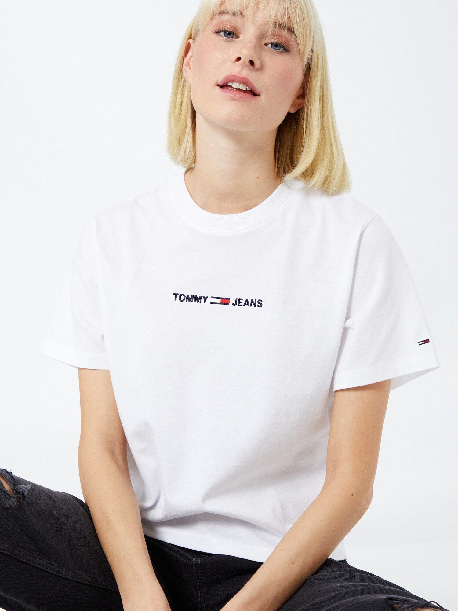 TOMMY HILFIGER Tricou bleumarin / roșu / alb - Pled.ro