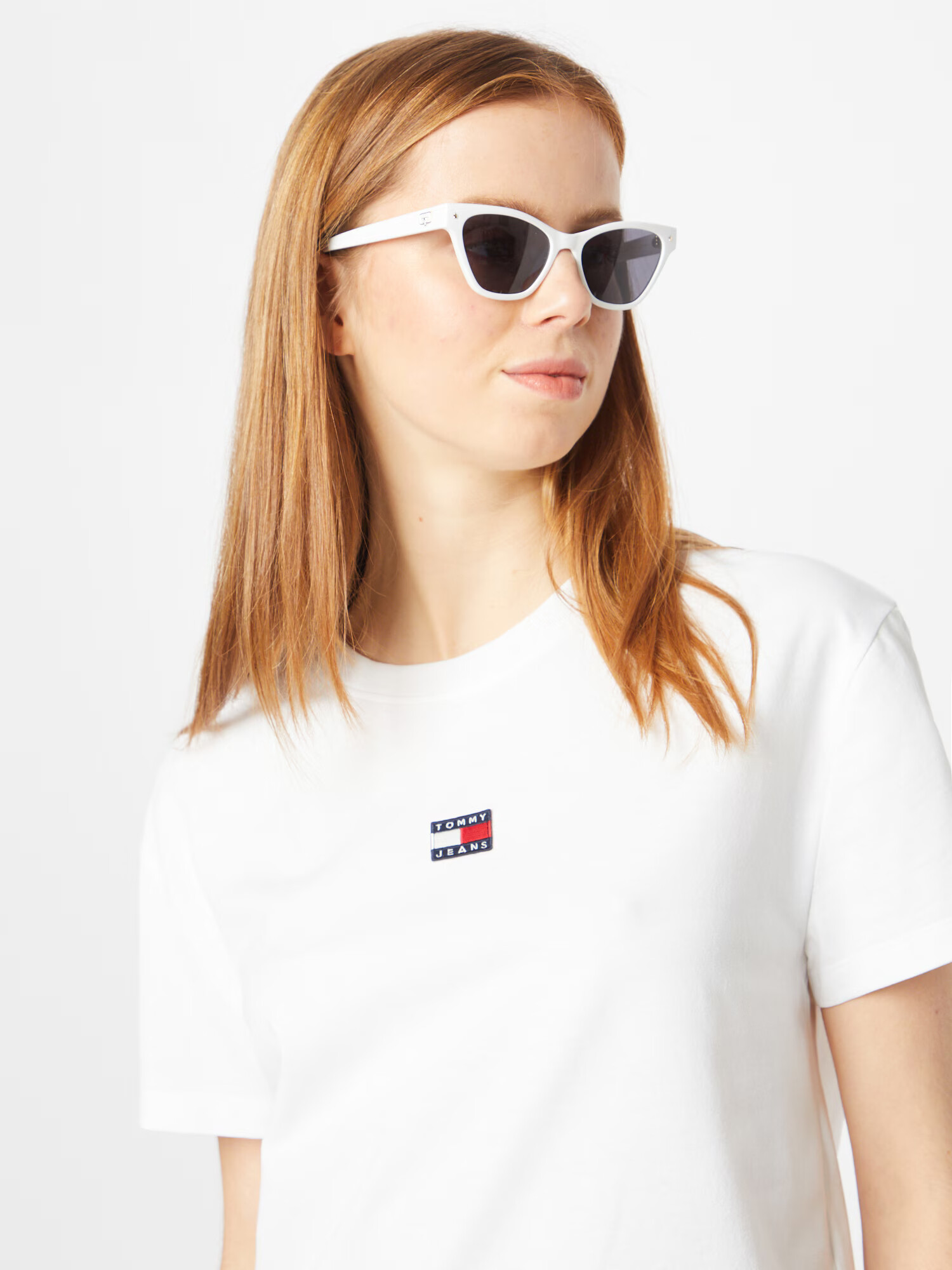 Tommy Jeans Tricou 'Classic' bleumarin / roșu / alb - Pled.ro