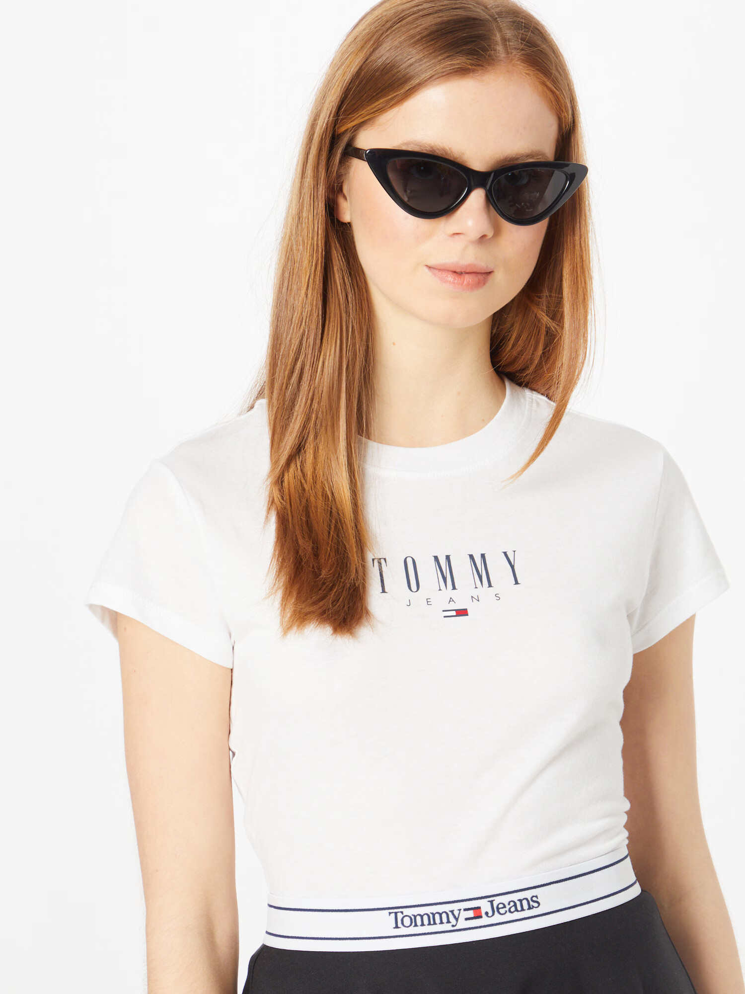 Tommy Jeans Tricou bleumarin / roșu / alb - Pled.ro