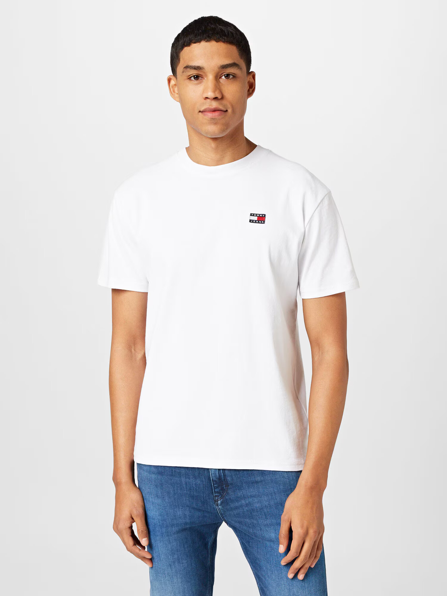 Tommy Jeans Tricou 'Classic' bleumarin / roșu / alb - Pled.ro