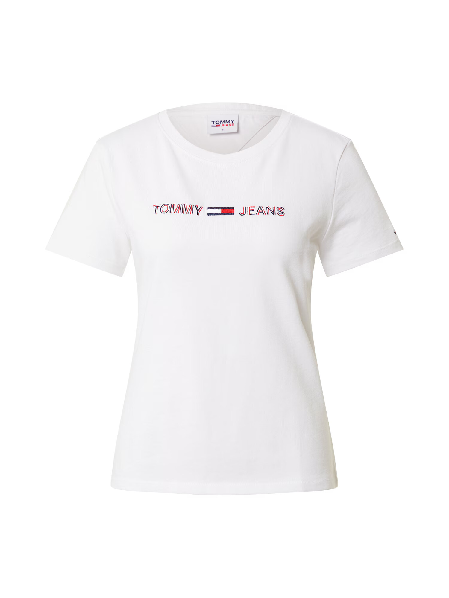 Tommy Jeans Tricou bleumarin / roșu deschis / alb - Pled.ro