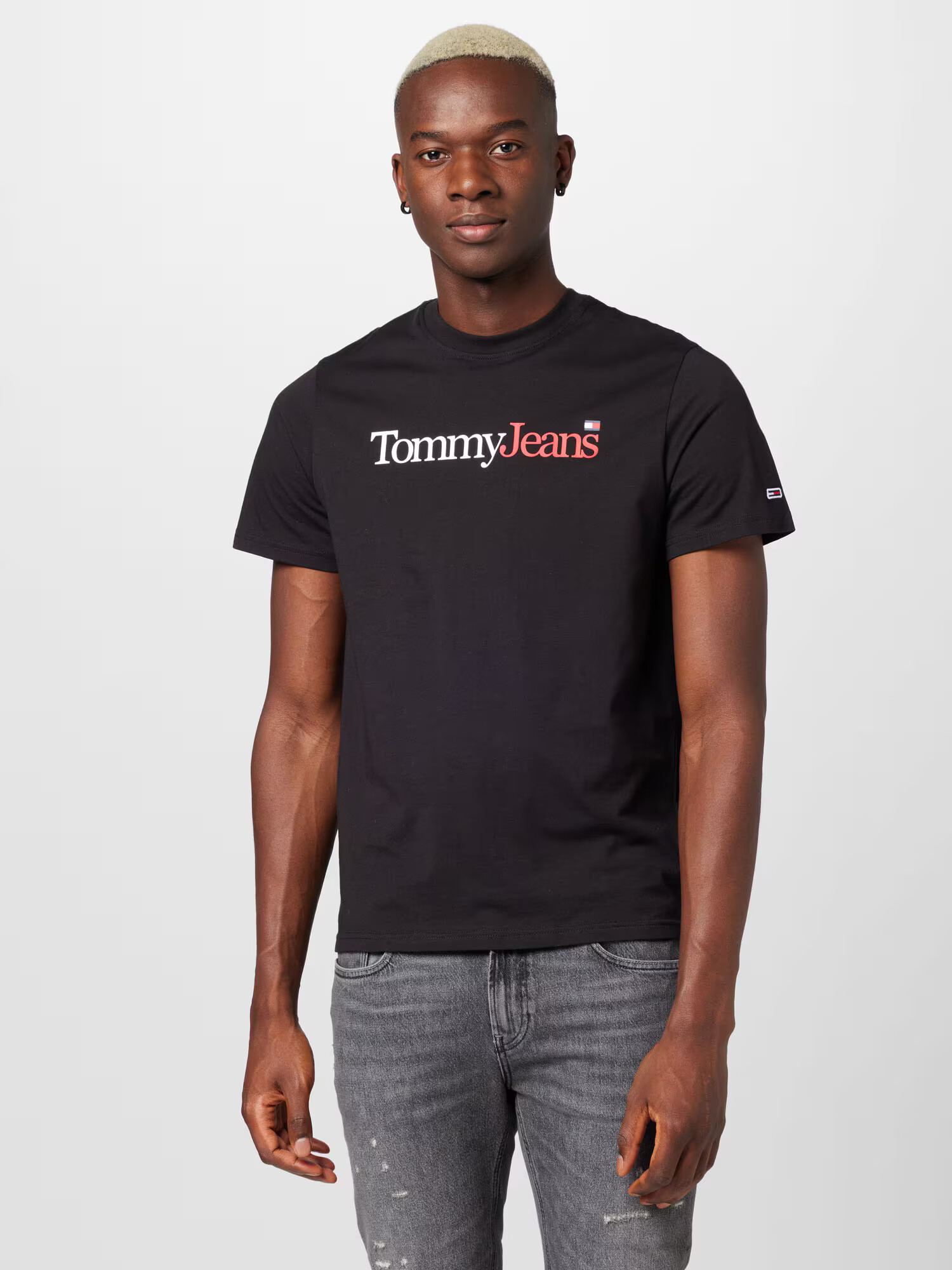 Tommy Jeans Tricou bleumarin / roșu / negru / alb - Pled.ro