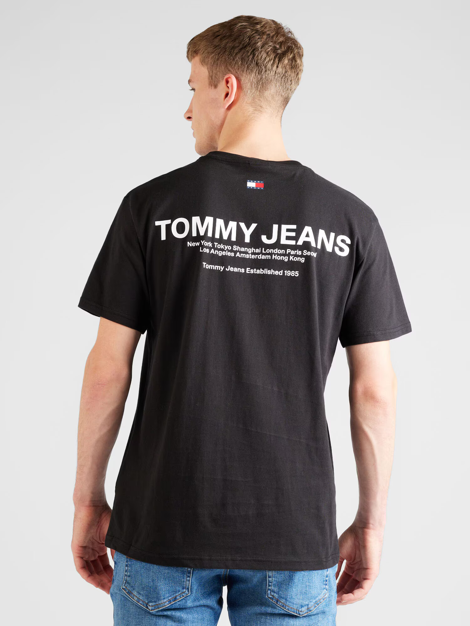 Tommy Jeans Tricou bleumarin / roșu / negru / alb - Pled.ro