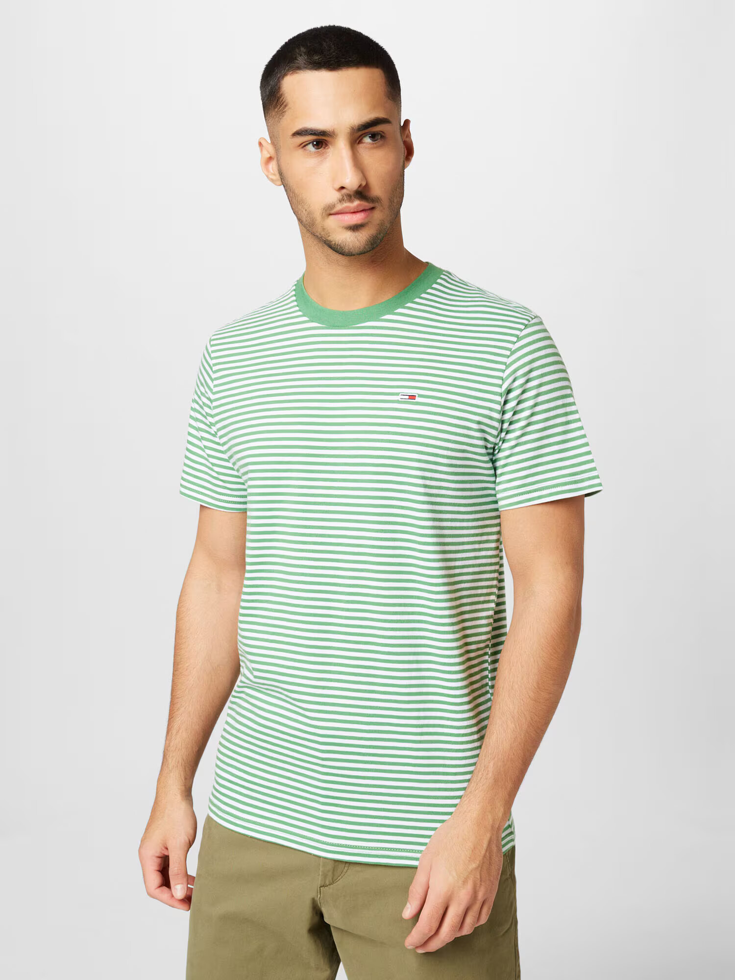 Tommy Jeans Tricou bleumarin / verde / roșu / alb - Pled.ro