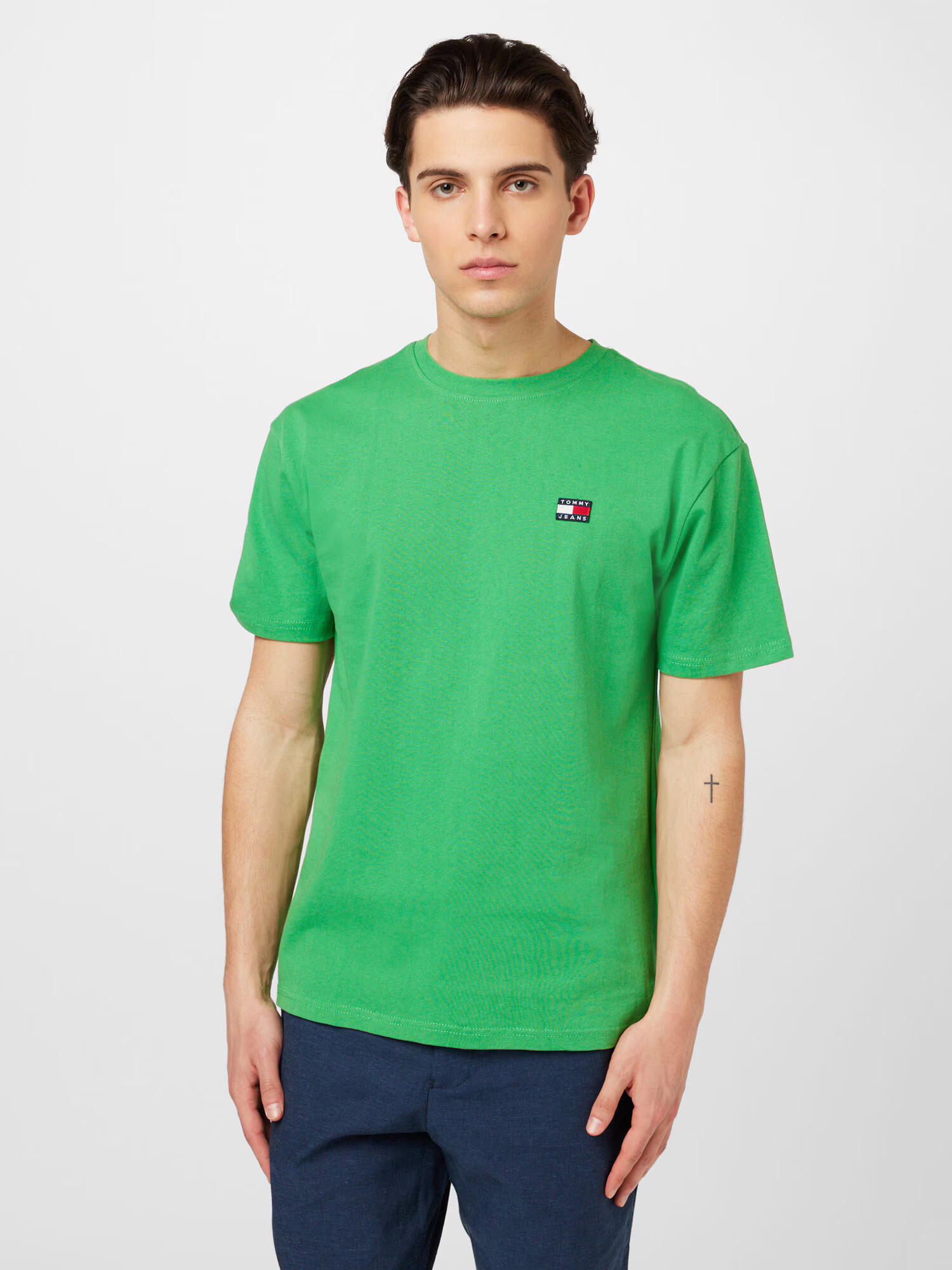 Tommy Jeans Tricou bleumarin / verde / roșu / alb - Pled.ro