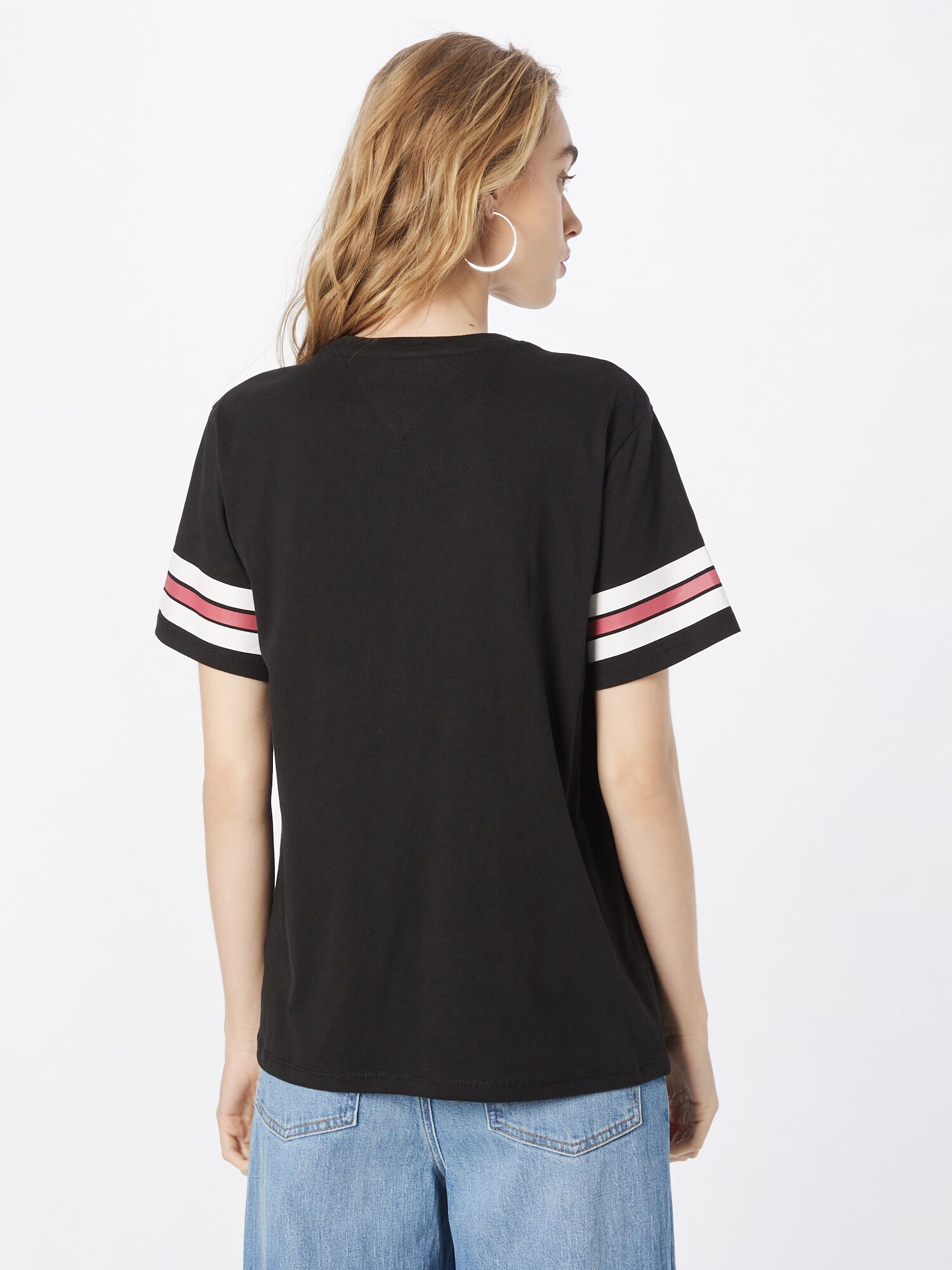 Tommy Jeans Tricou 'Collegiate' roșu pepene / negru / alb - Pled.ro