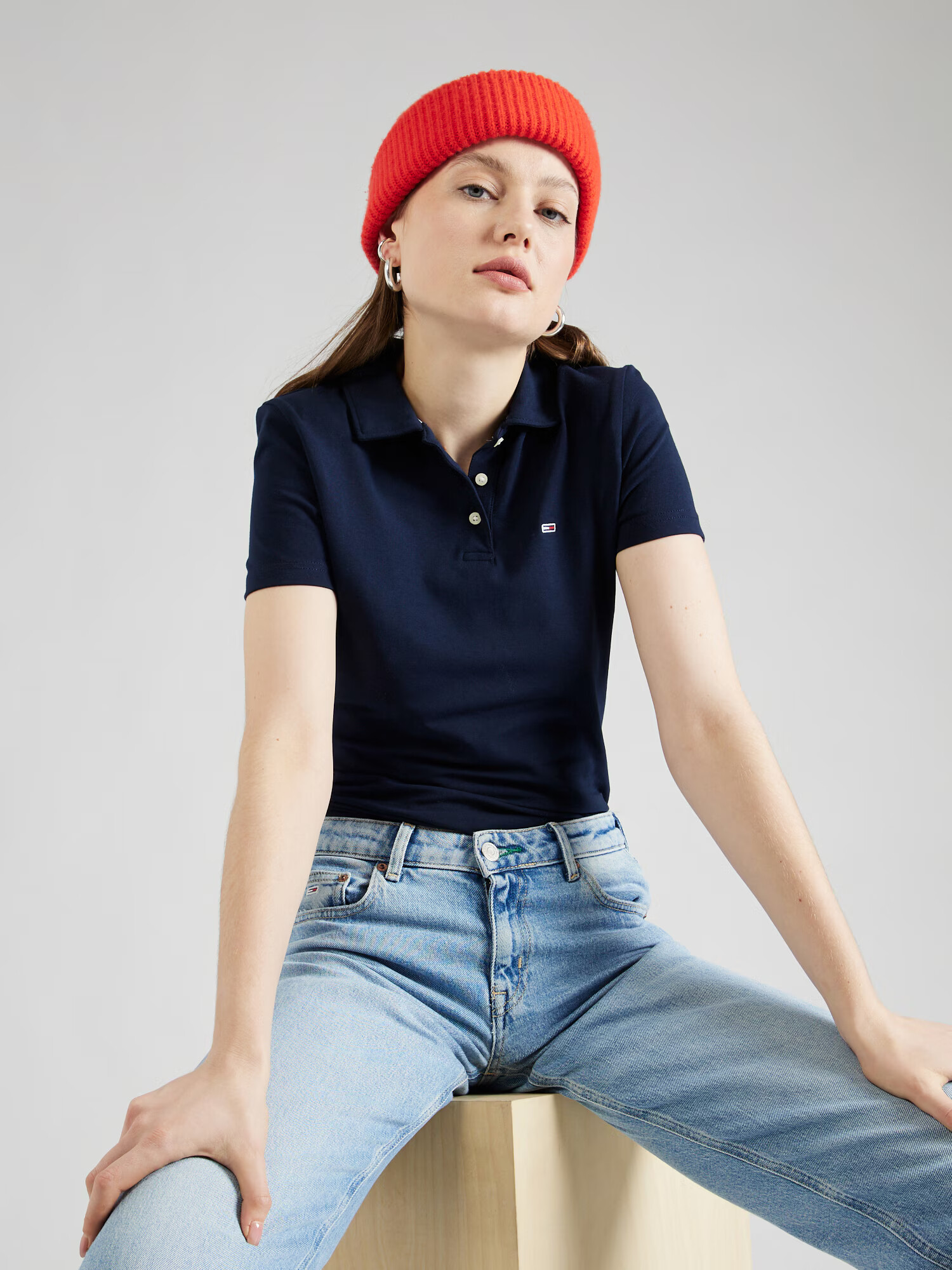 Tommy Jeans Tricou 'ESSENTIAL' bleumarin - Pled.ro