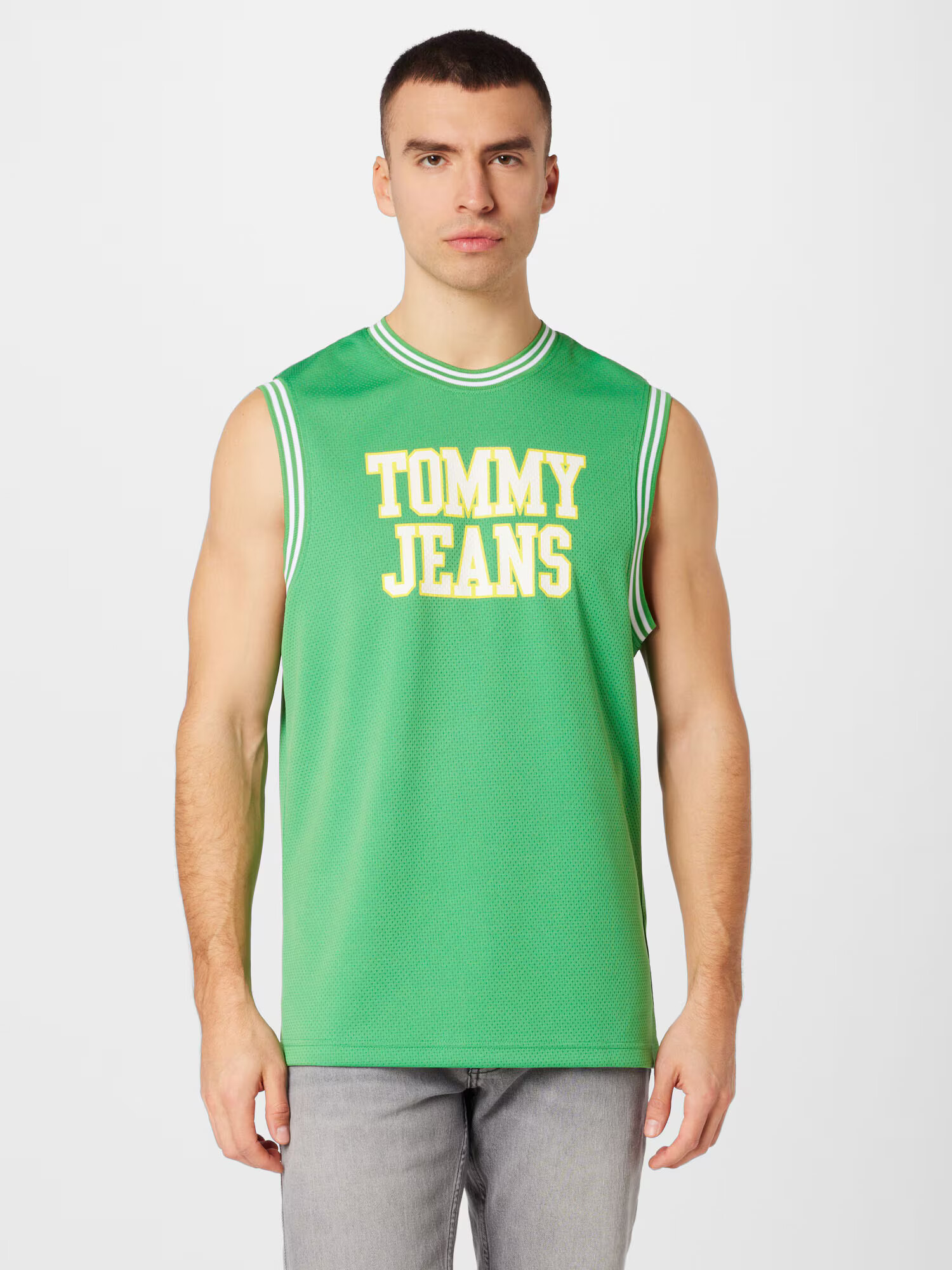 Tommy Jeans Tricou galben / verde / alb - Pled.ro