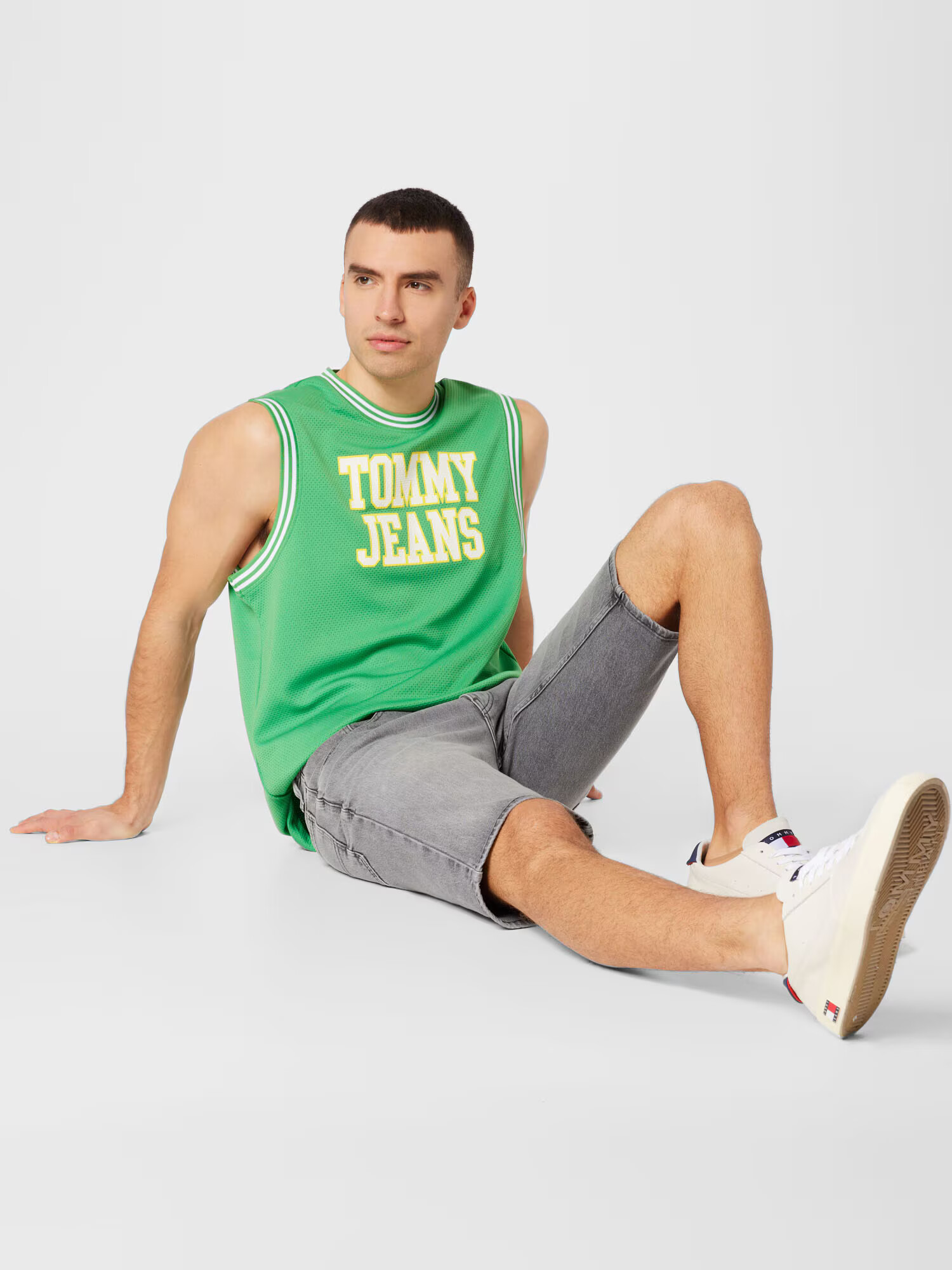 Tommy Jeans Tricou galben / verde / alb - Pled.ro