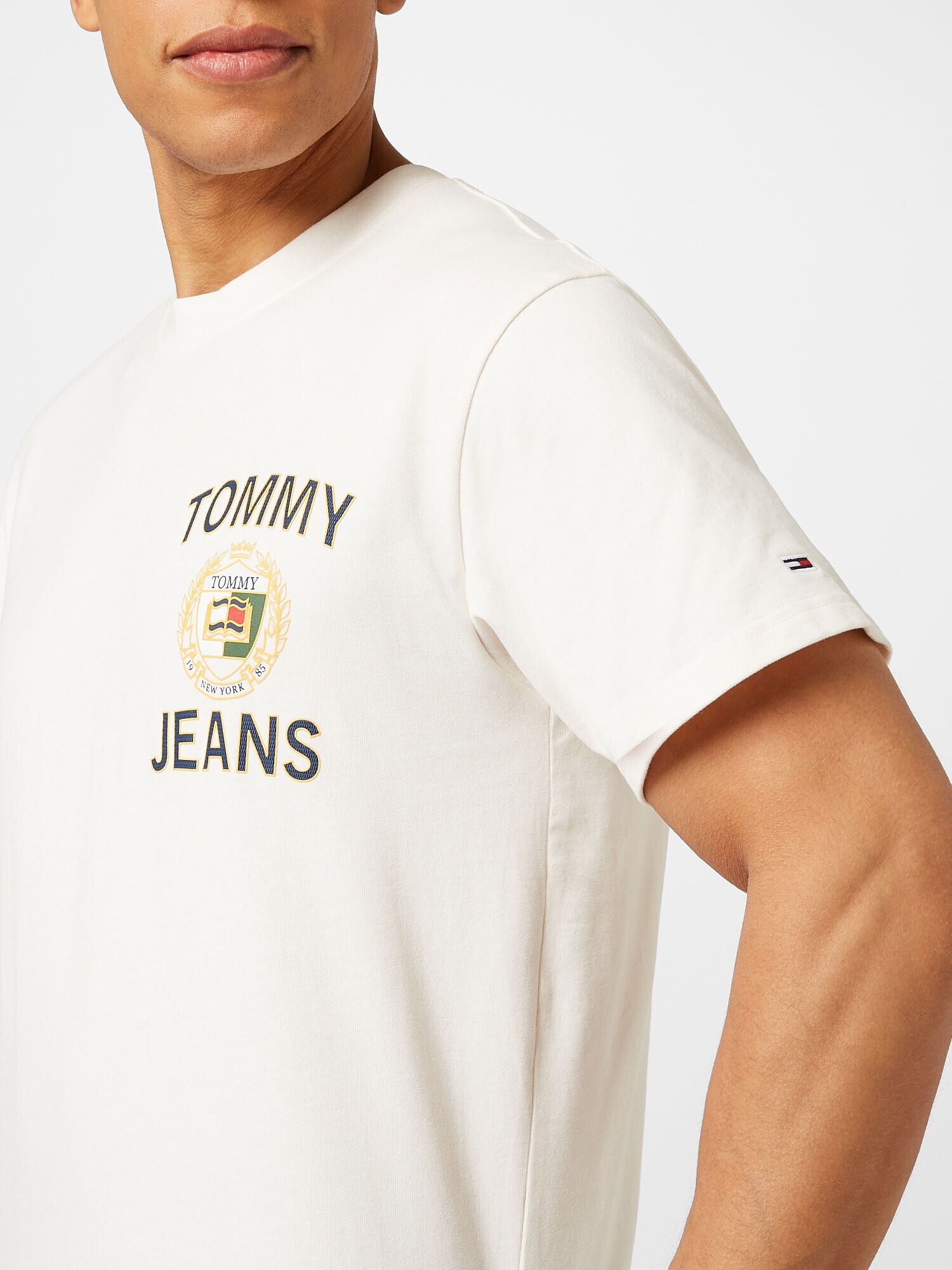 Tommy Jeans Tricou 'Luxe' bleumarin / galben / verde închis / alb - Pled.ro