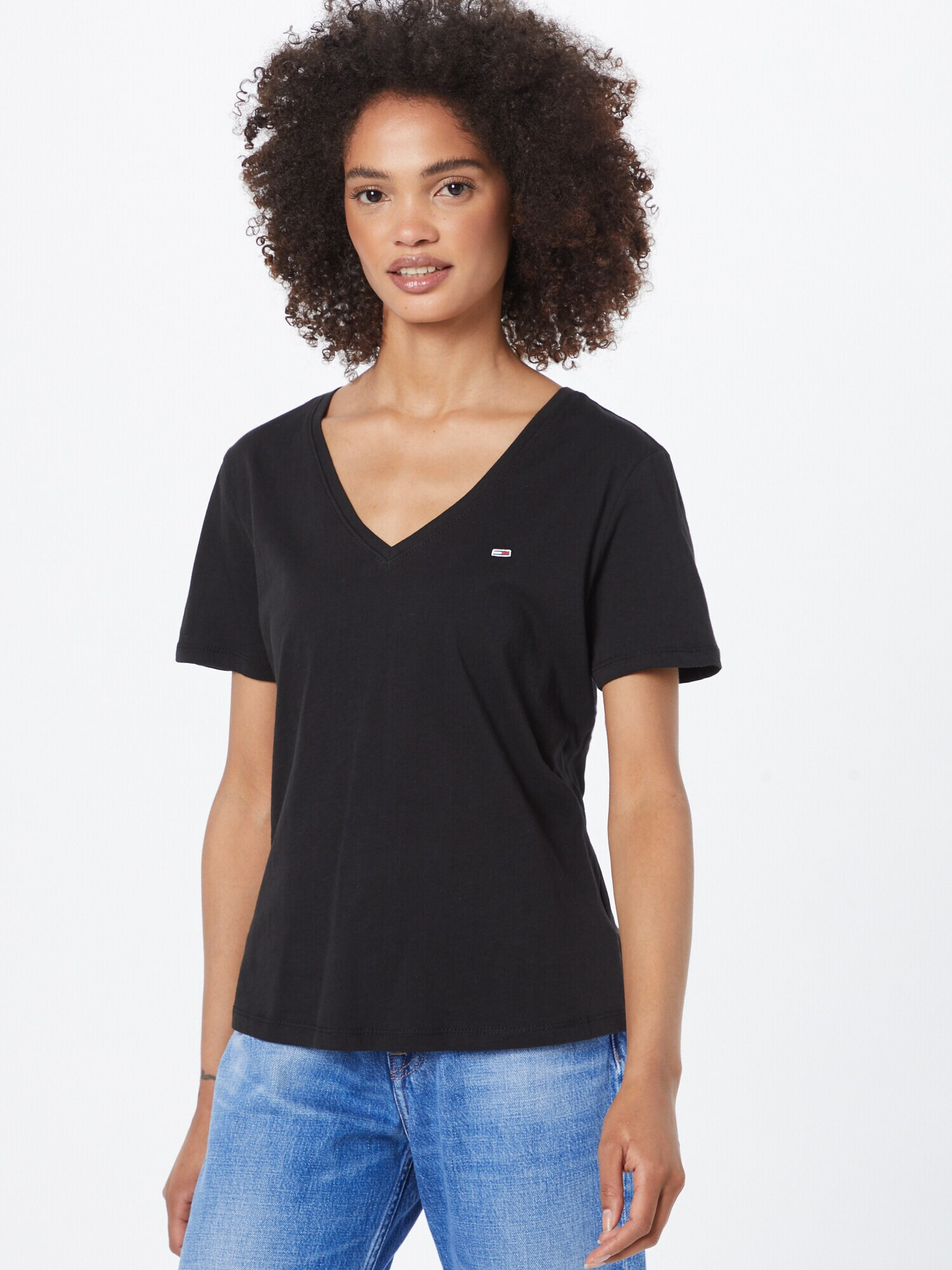 Tommy Jeans Tricou negru - Pled.ro